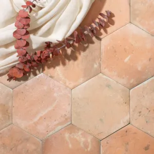 Porcelain Terracotta hexagonal Tile