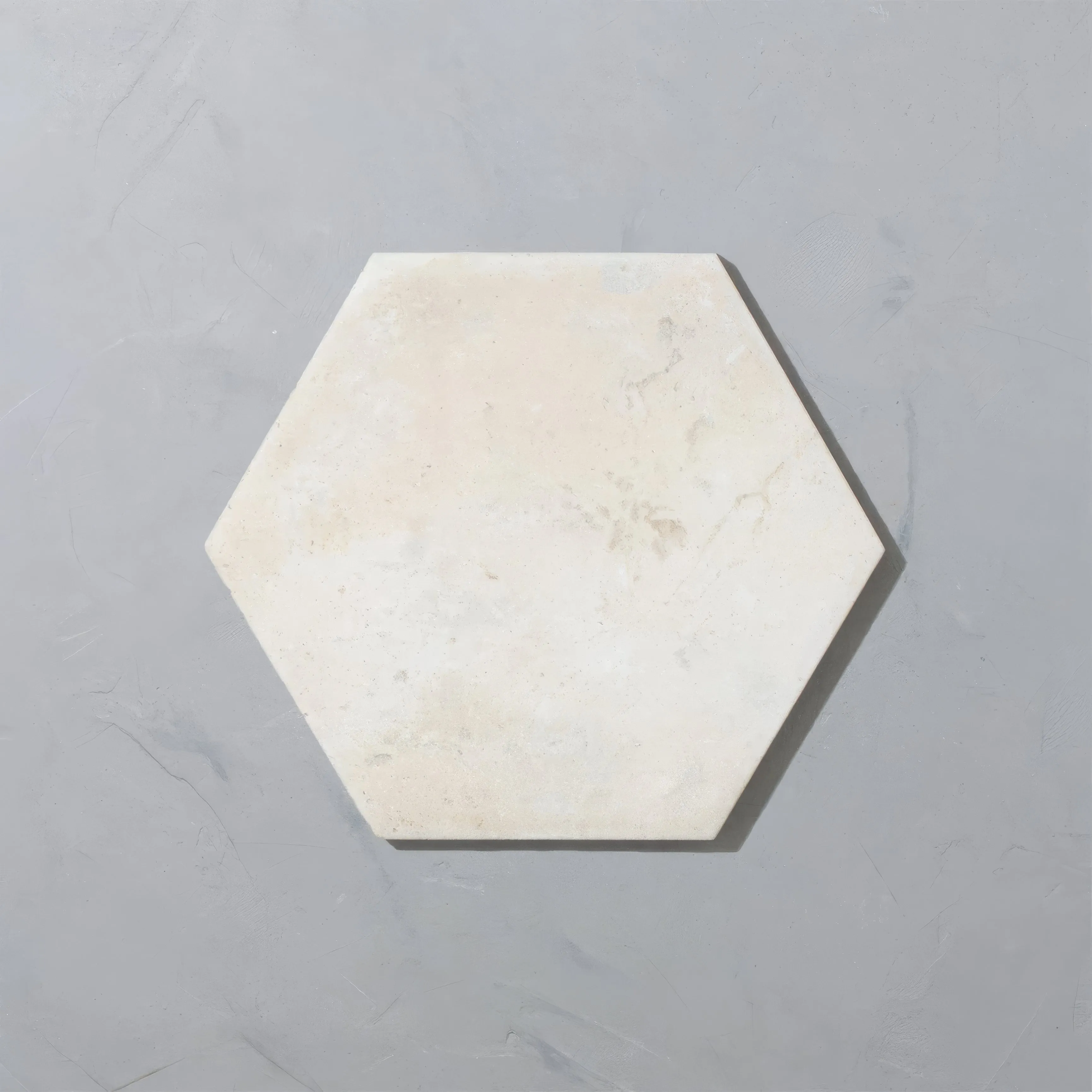 Porcelain Terracotta White hexagonal Tile