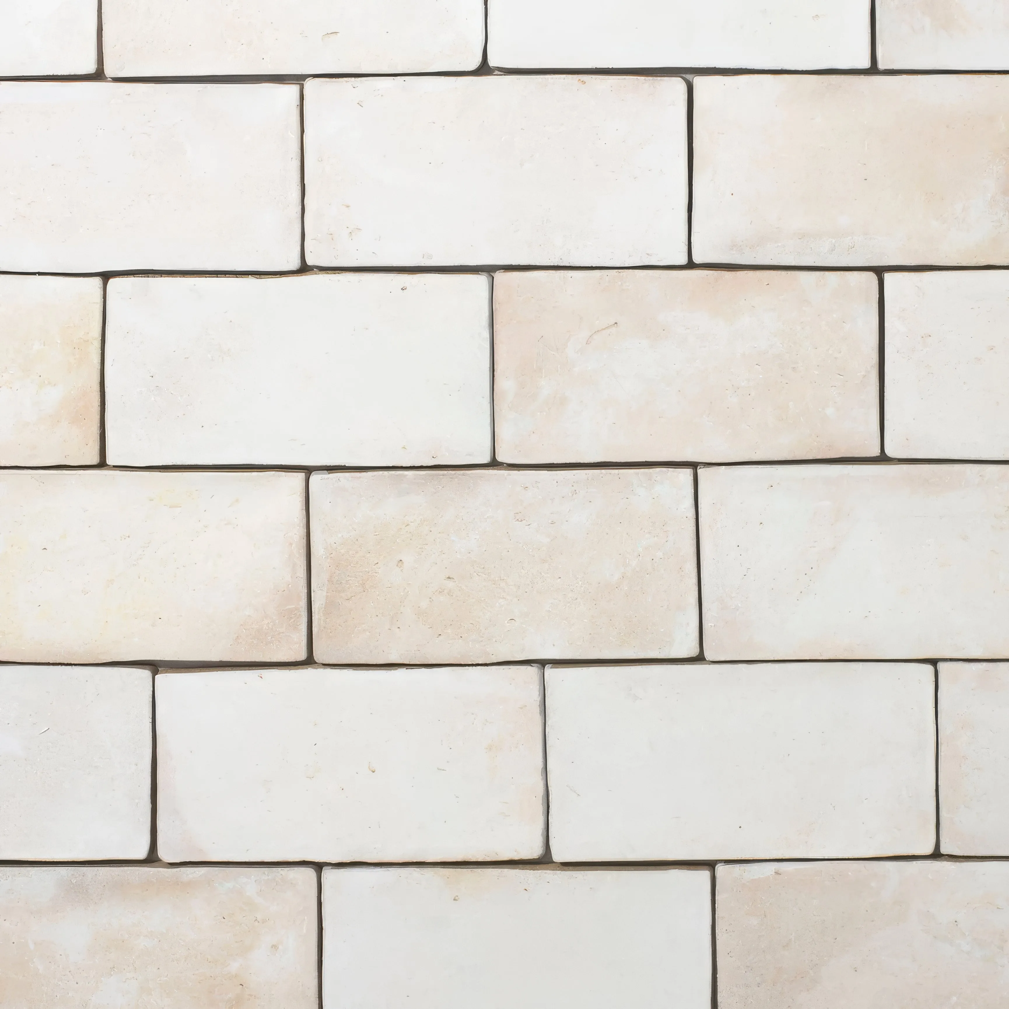 Porcelain Terracotta White Rectangle Tile