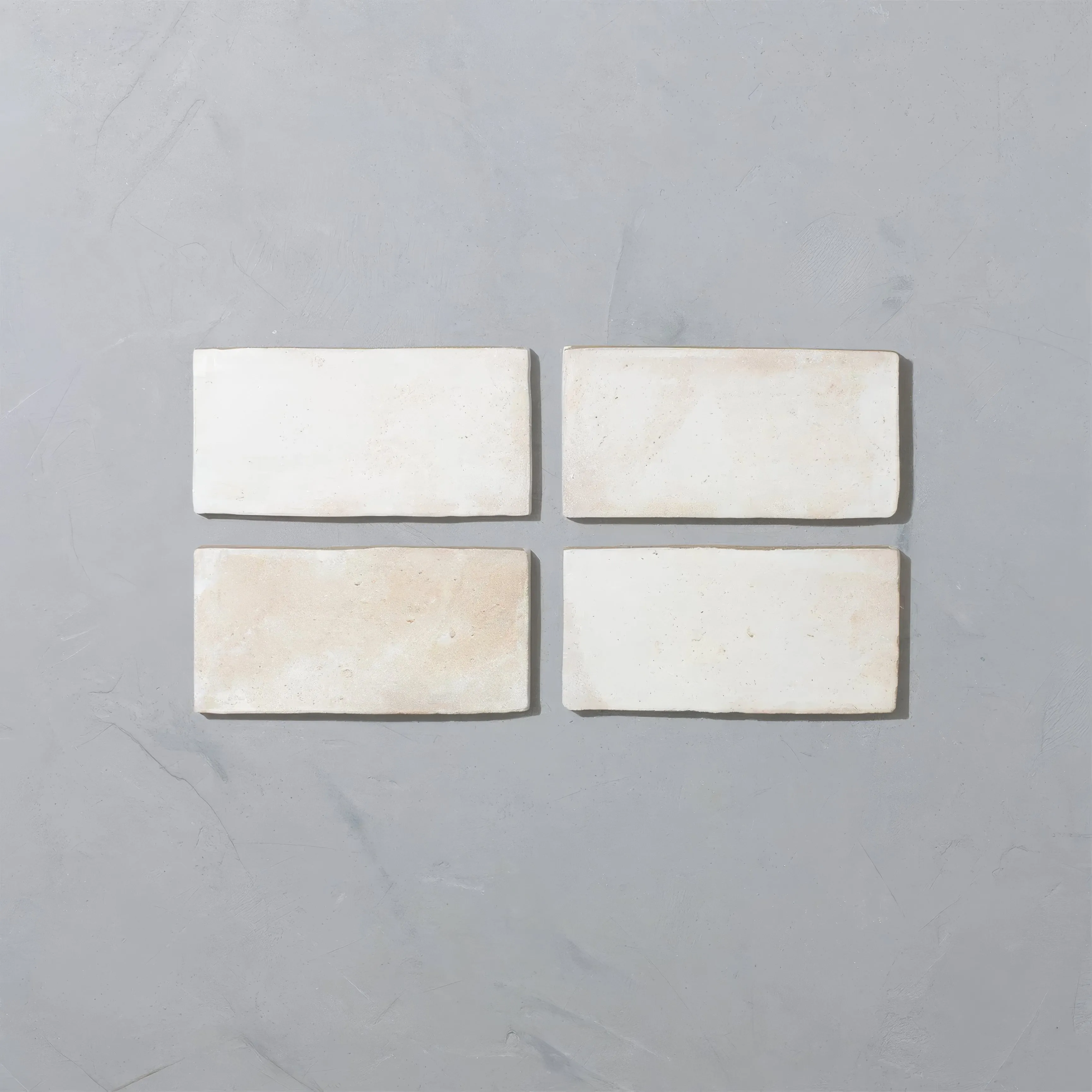 Porcelain Terracotta White Rectangle Tile