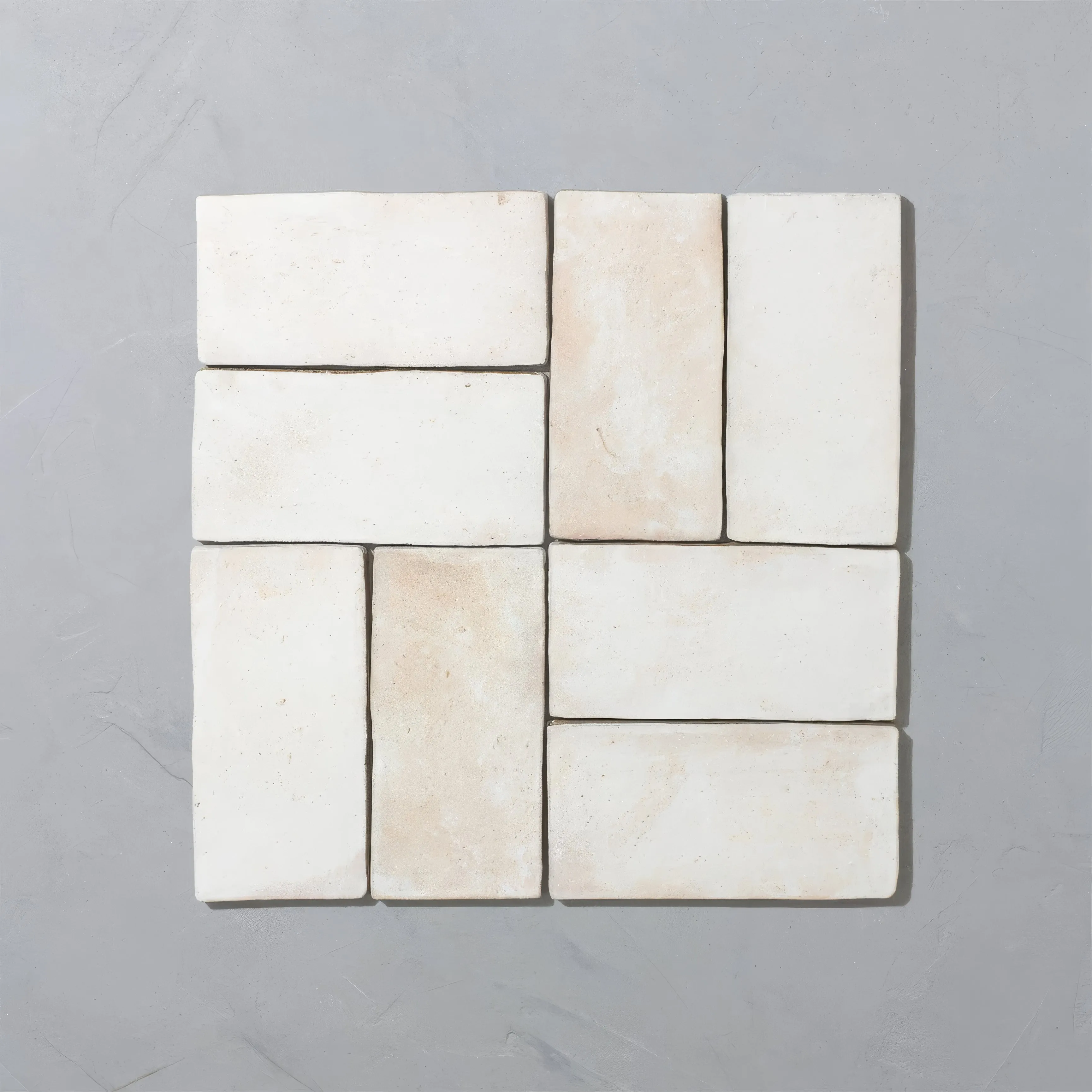 Porcelain Terracotta White Rectangle Tile