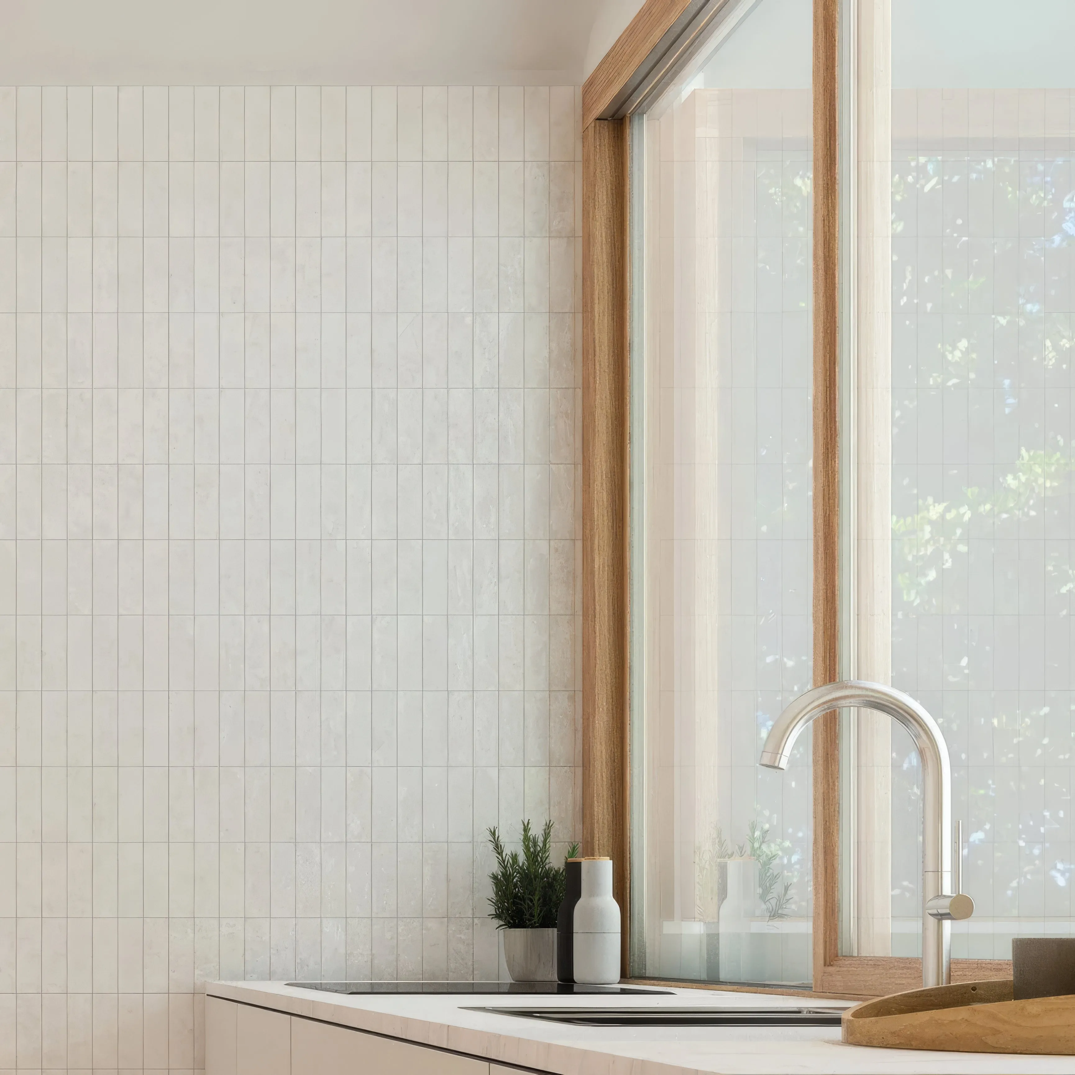 Porcelain White Bejmat Rectangle Tile