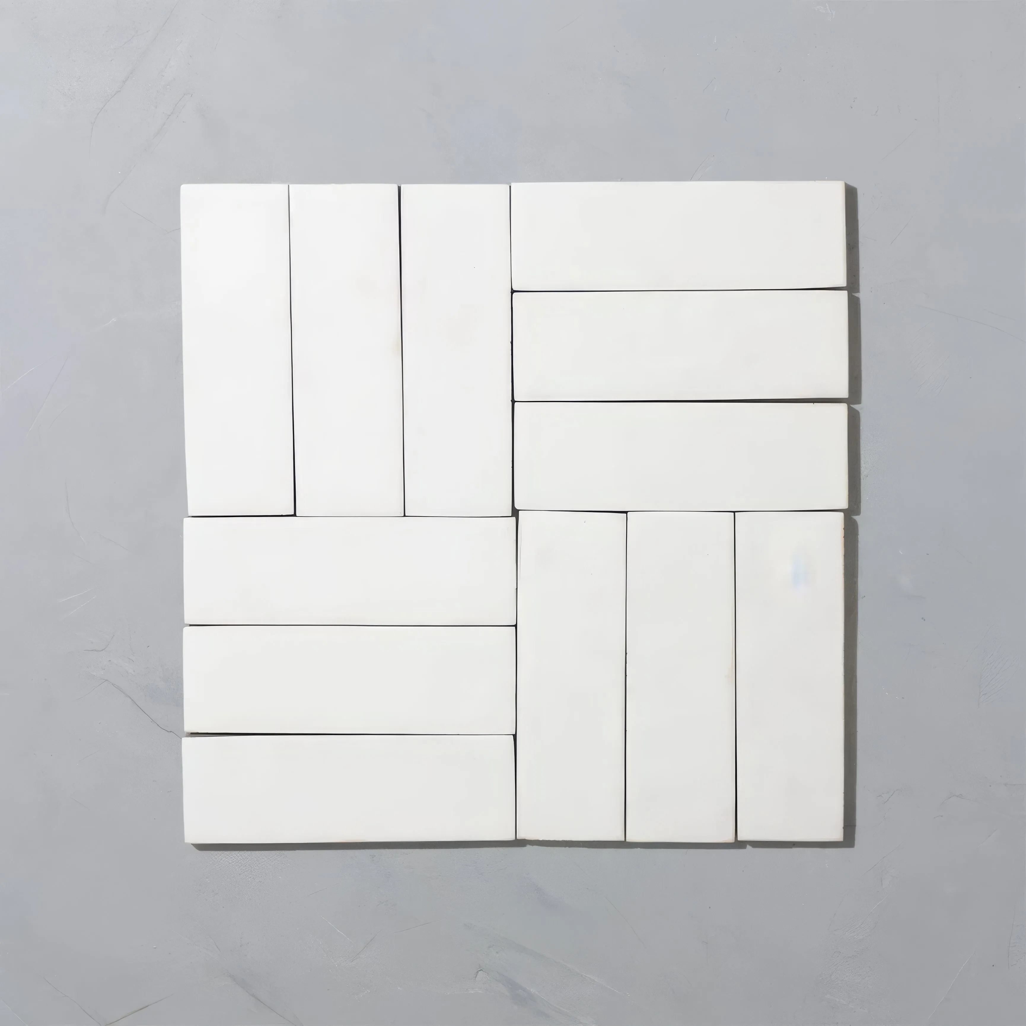 Porcelain White Bejmat Rectangle Tile