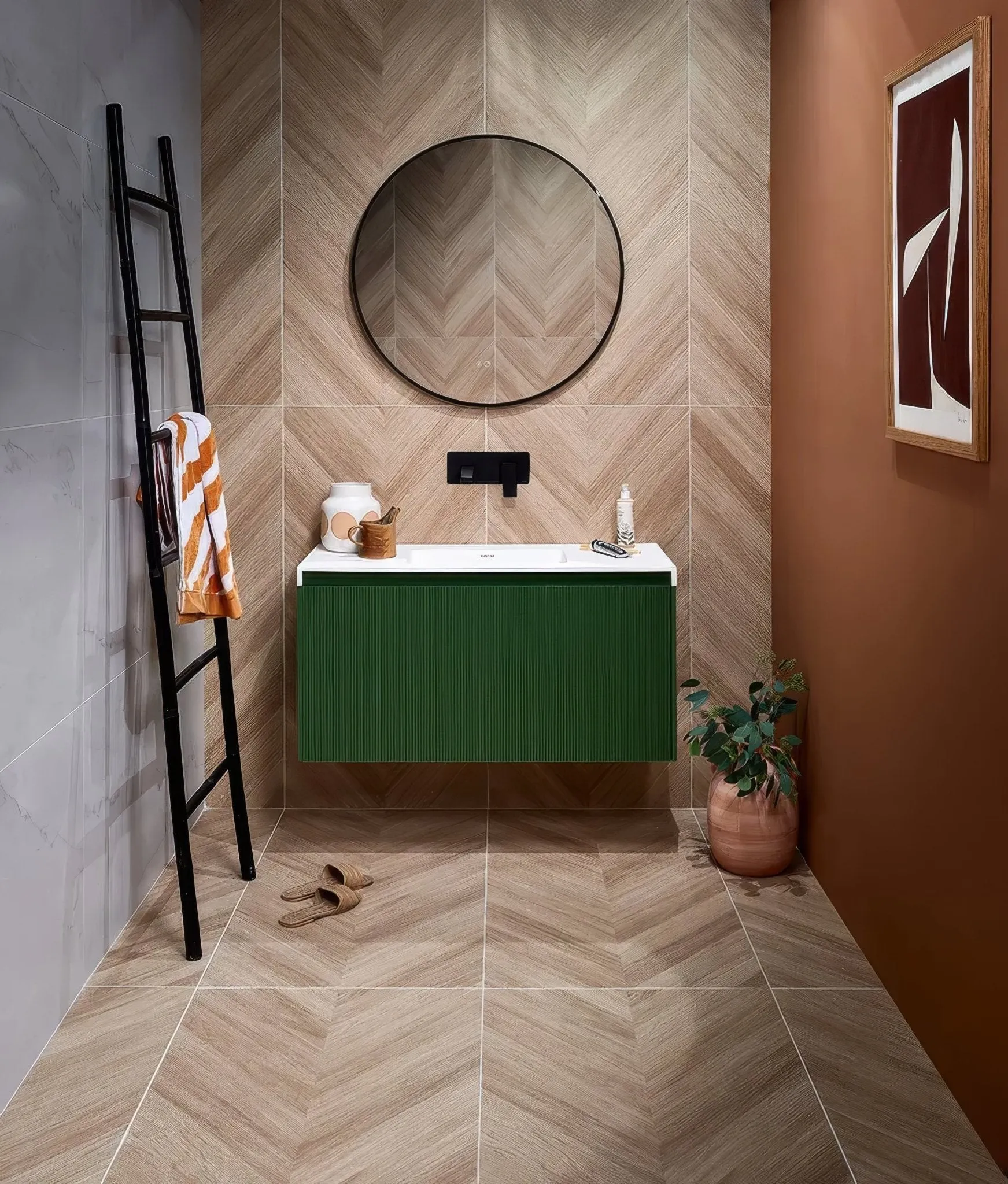 Portare Davos Chevron Porcelain Matt