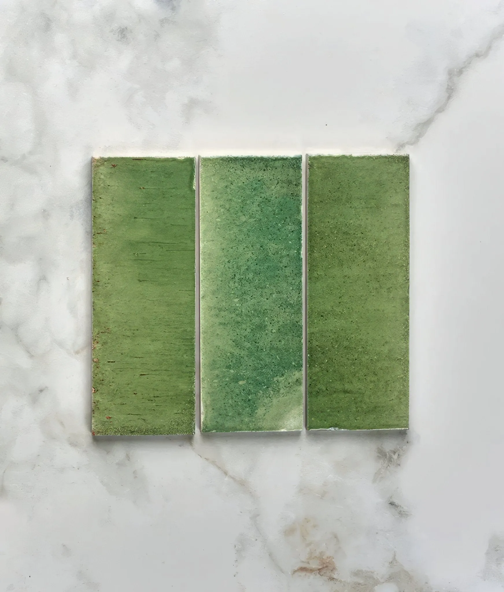 Pottery Porcelain Kale Green Brick