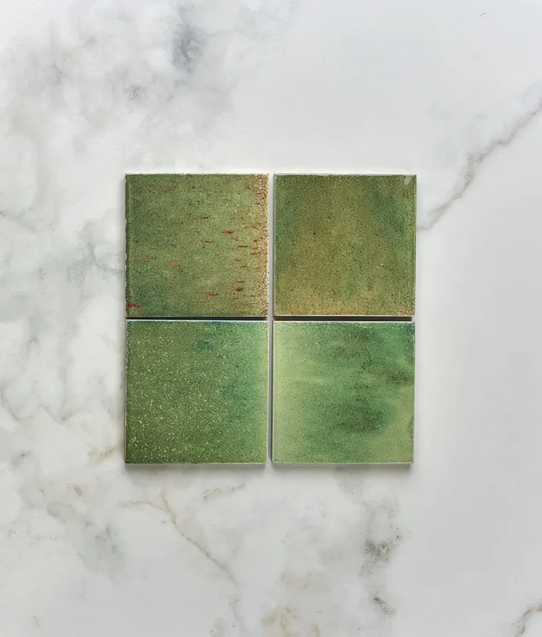Pottery Porcelain Kale Green Square
