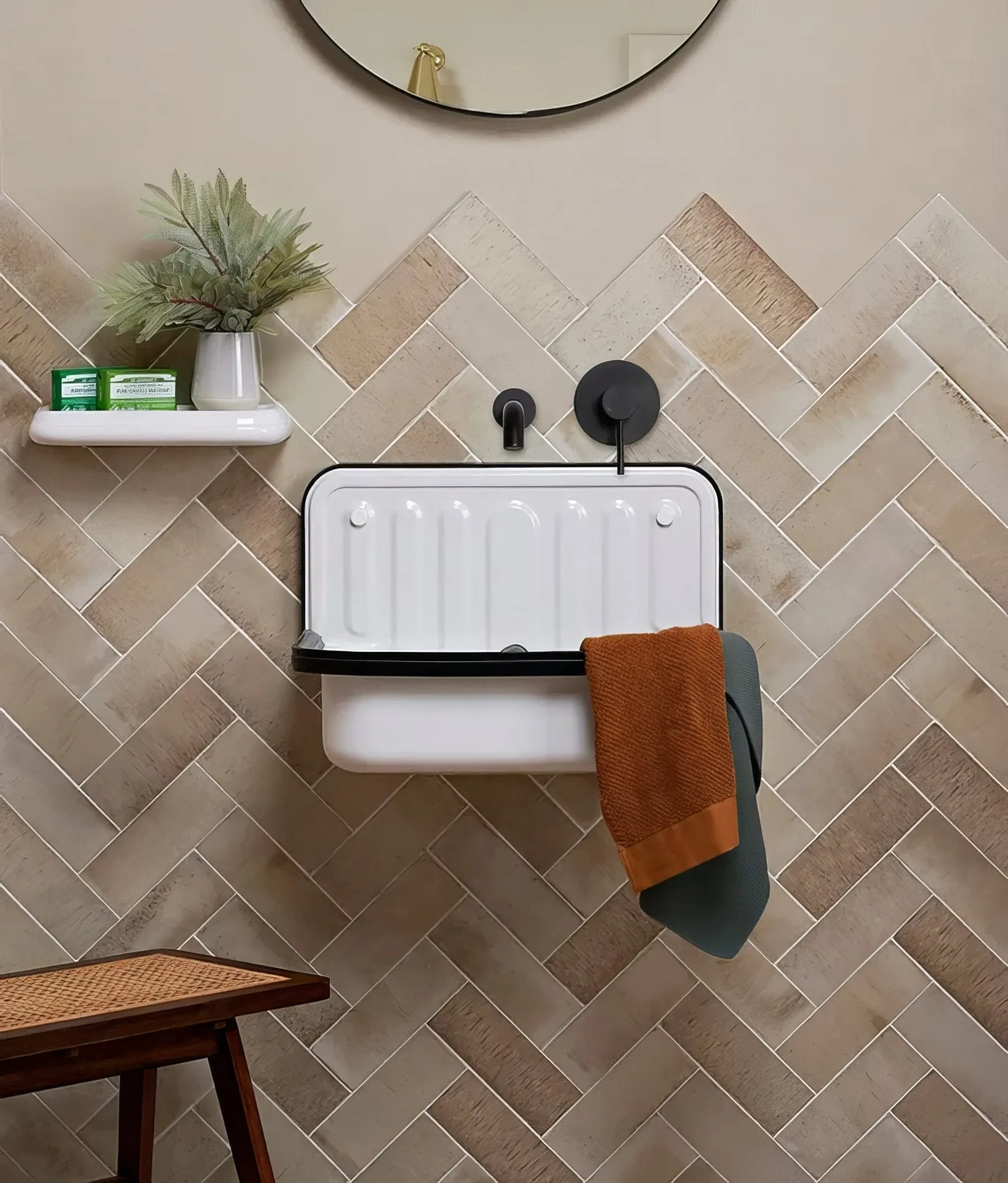 Pottery Porcelain Oatmeal Brick