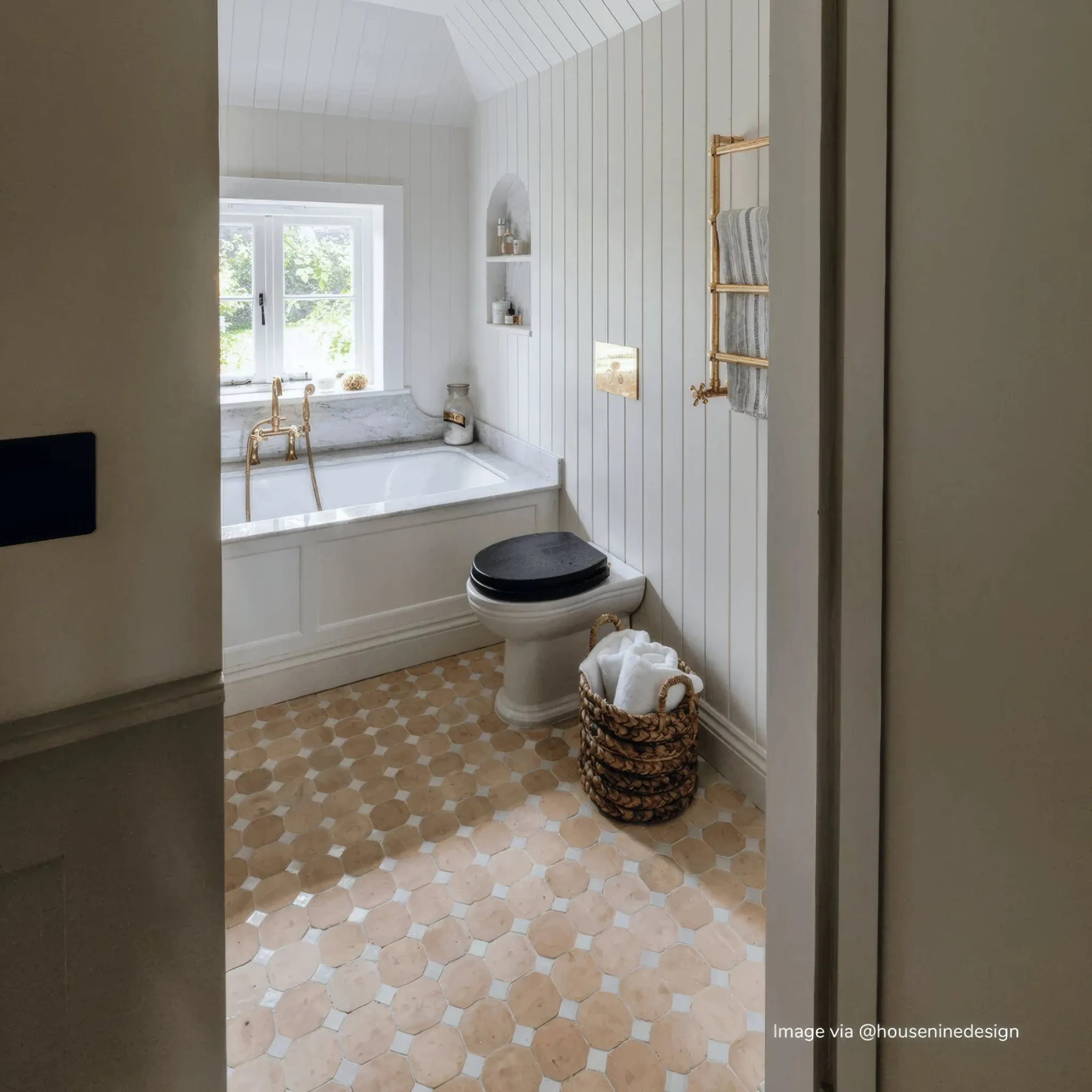 Raw & White Mosaic Zellige Tile