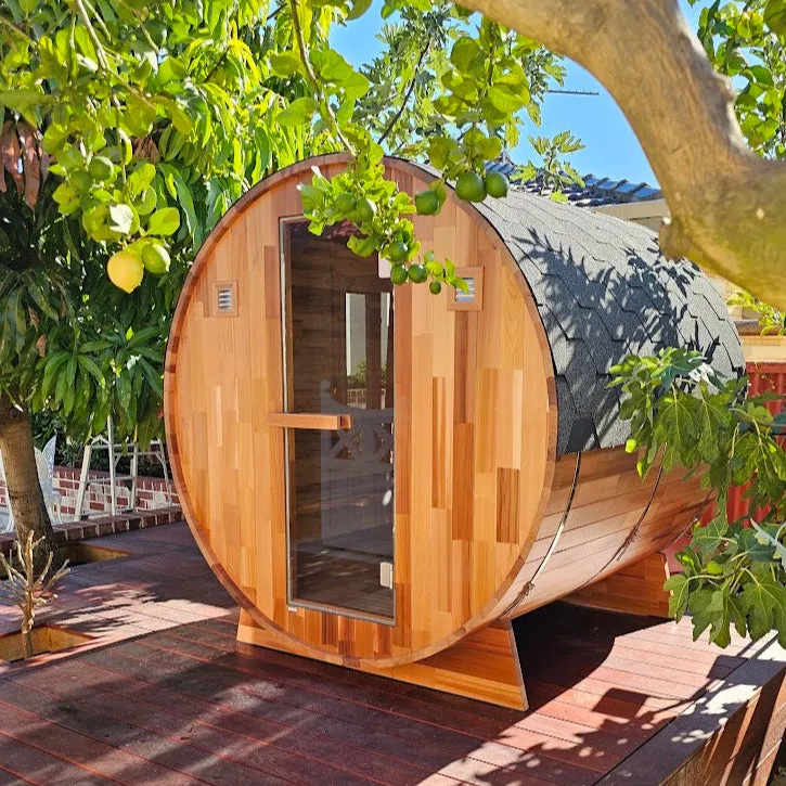 Rejuvenex - Outdoor Cedar Barrel Sauna