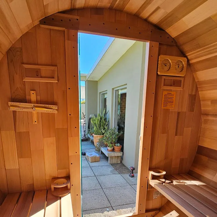 Rejuvenex - Outdoor Cedar Barrel Sauna