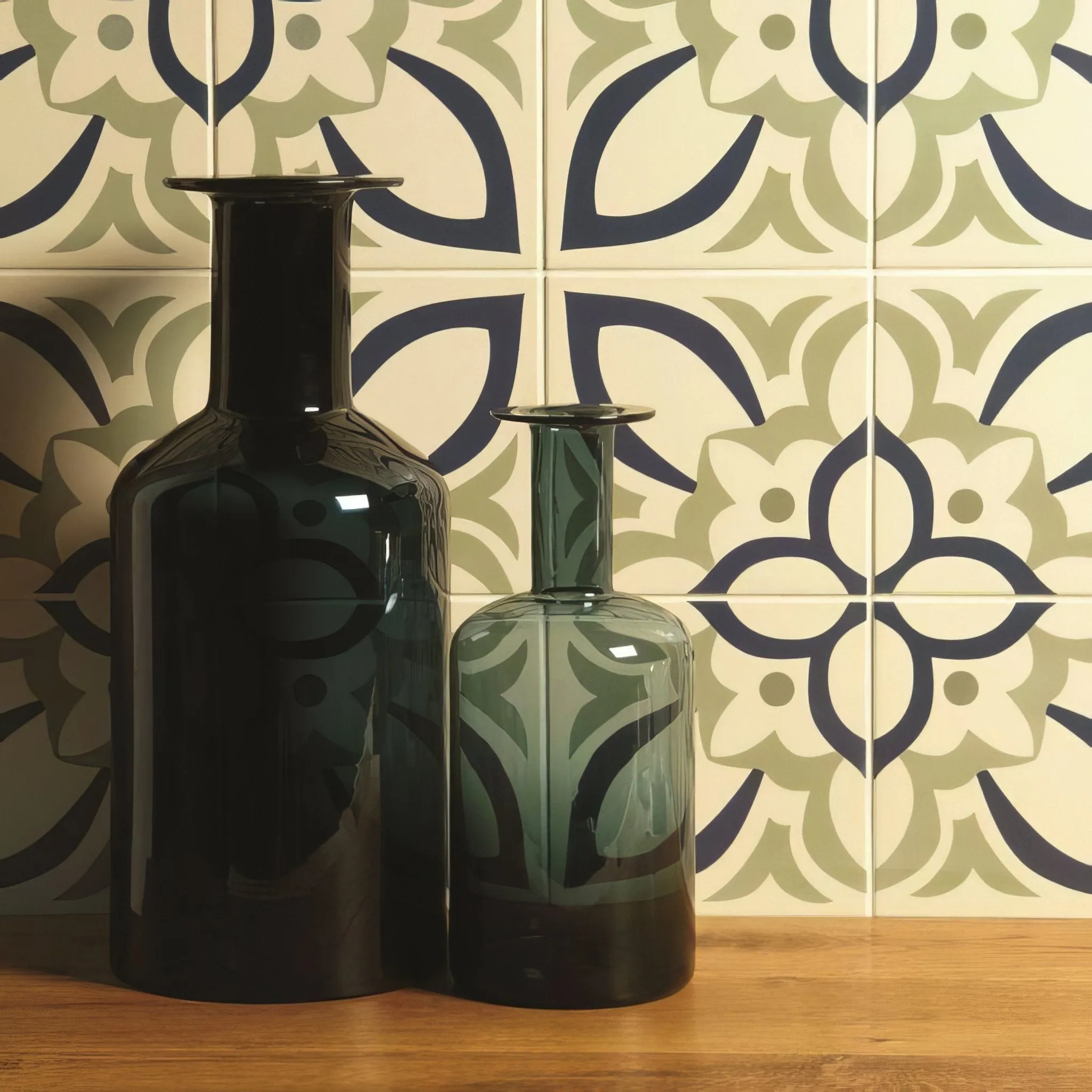 Renaissance Dublin, Khaki and Dark Blue on White