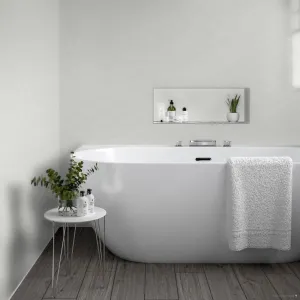 Rhomboid White Ceramic Wall Tile 152x263mm