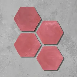 Rhubarb Hexagonal Tile