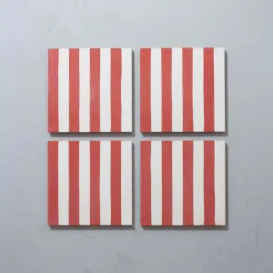 Rhubarb Midi Stripe Tile