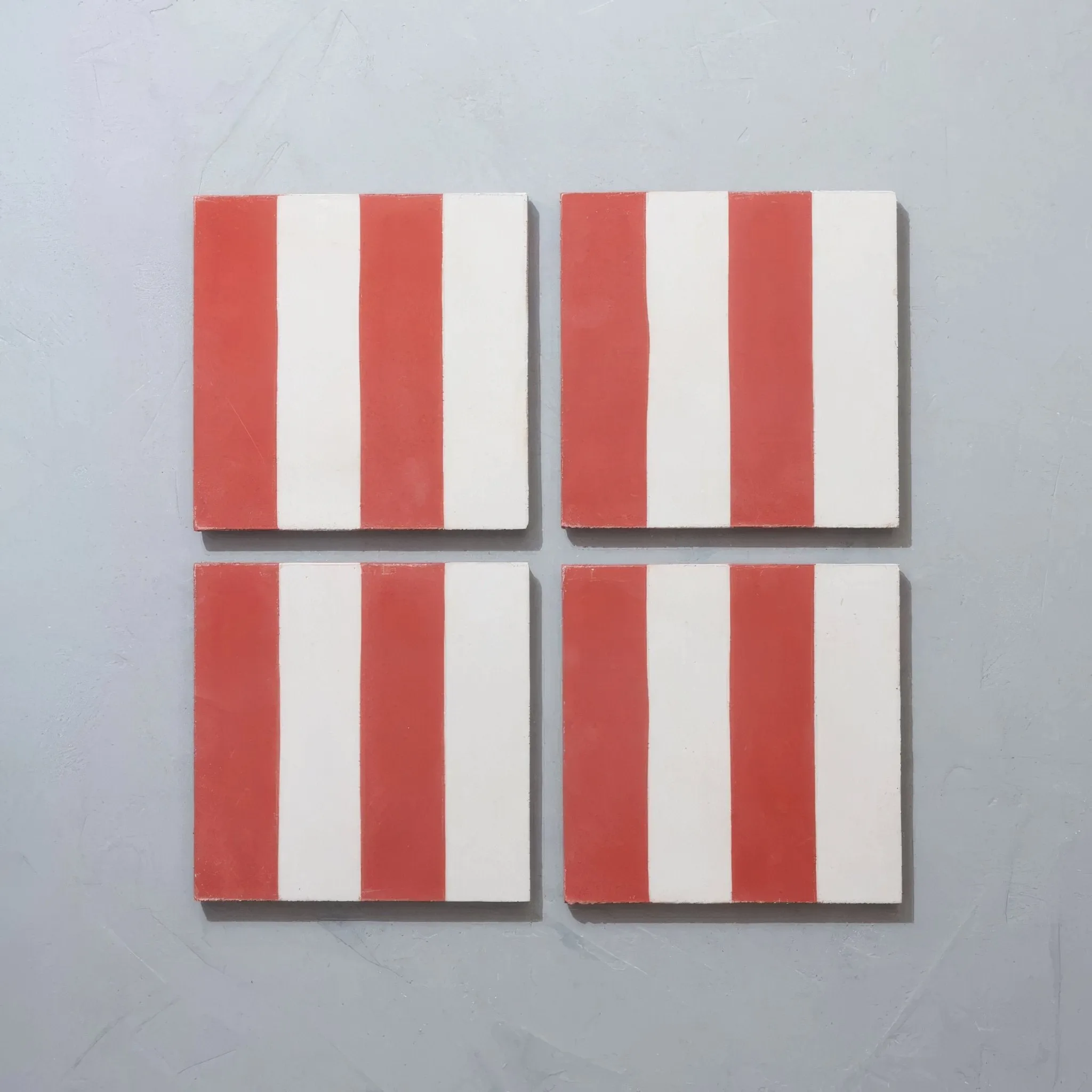 Rhubarb Wide Stripe Tile
