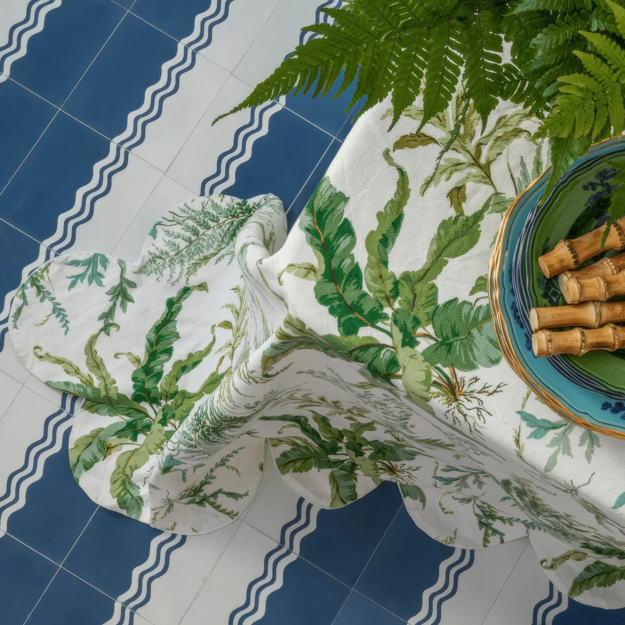 Ric Rac Glacier Mint One Tile