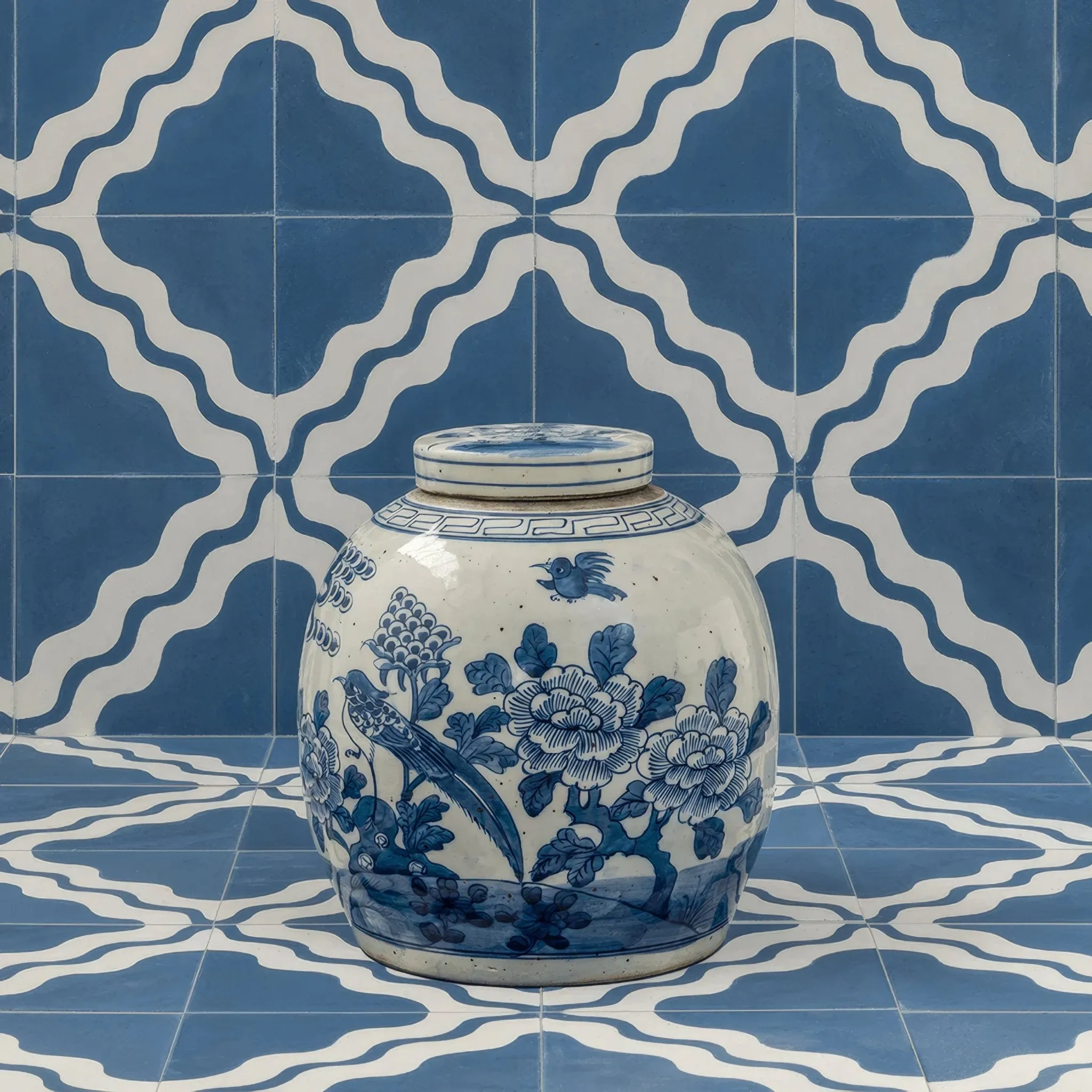 Ric Rac Glacier Mint Two Tile