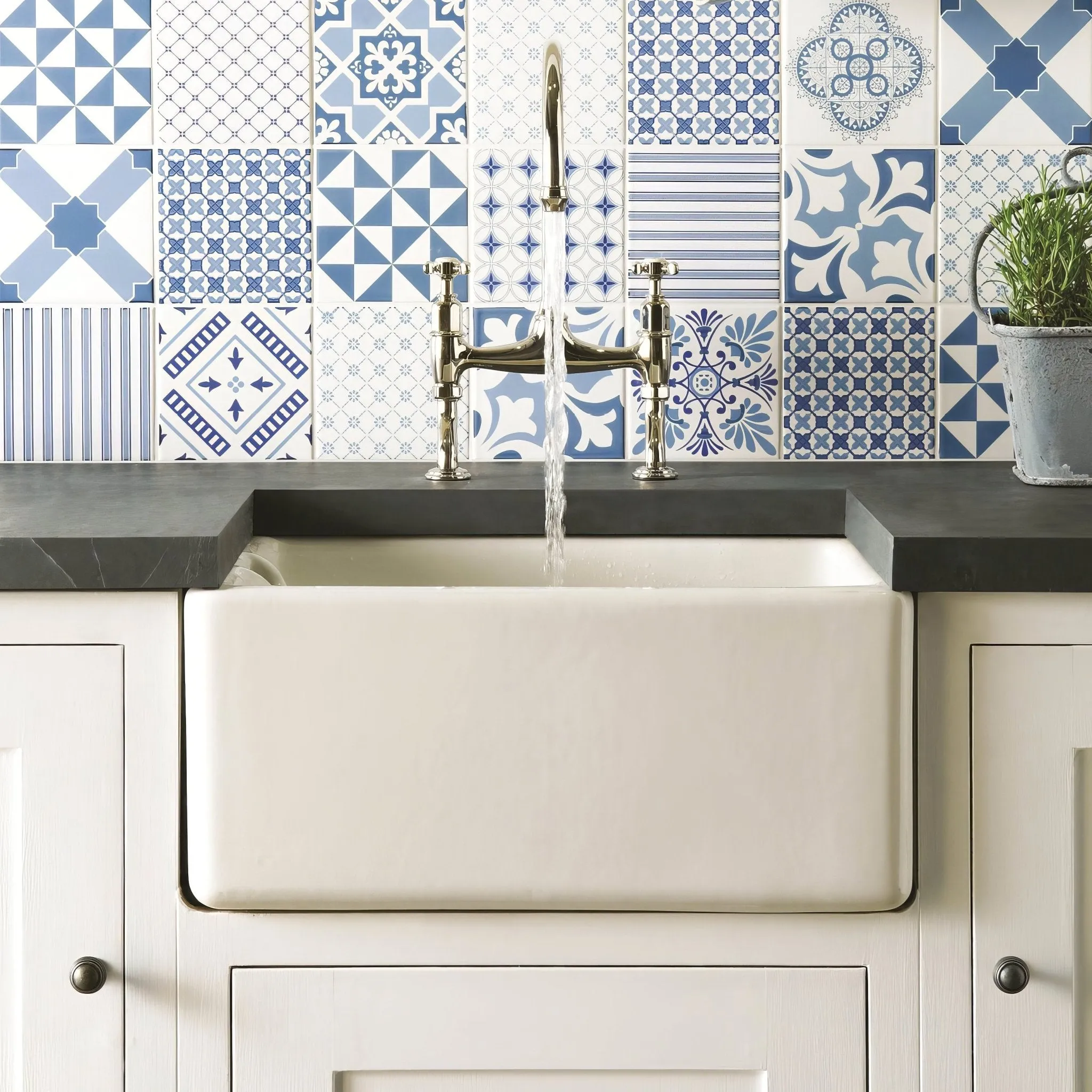 Riviera Blue on Brilliant White