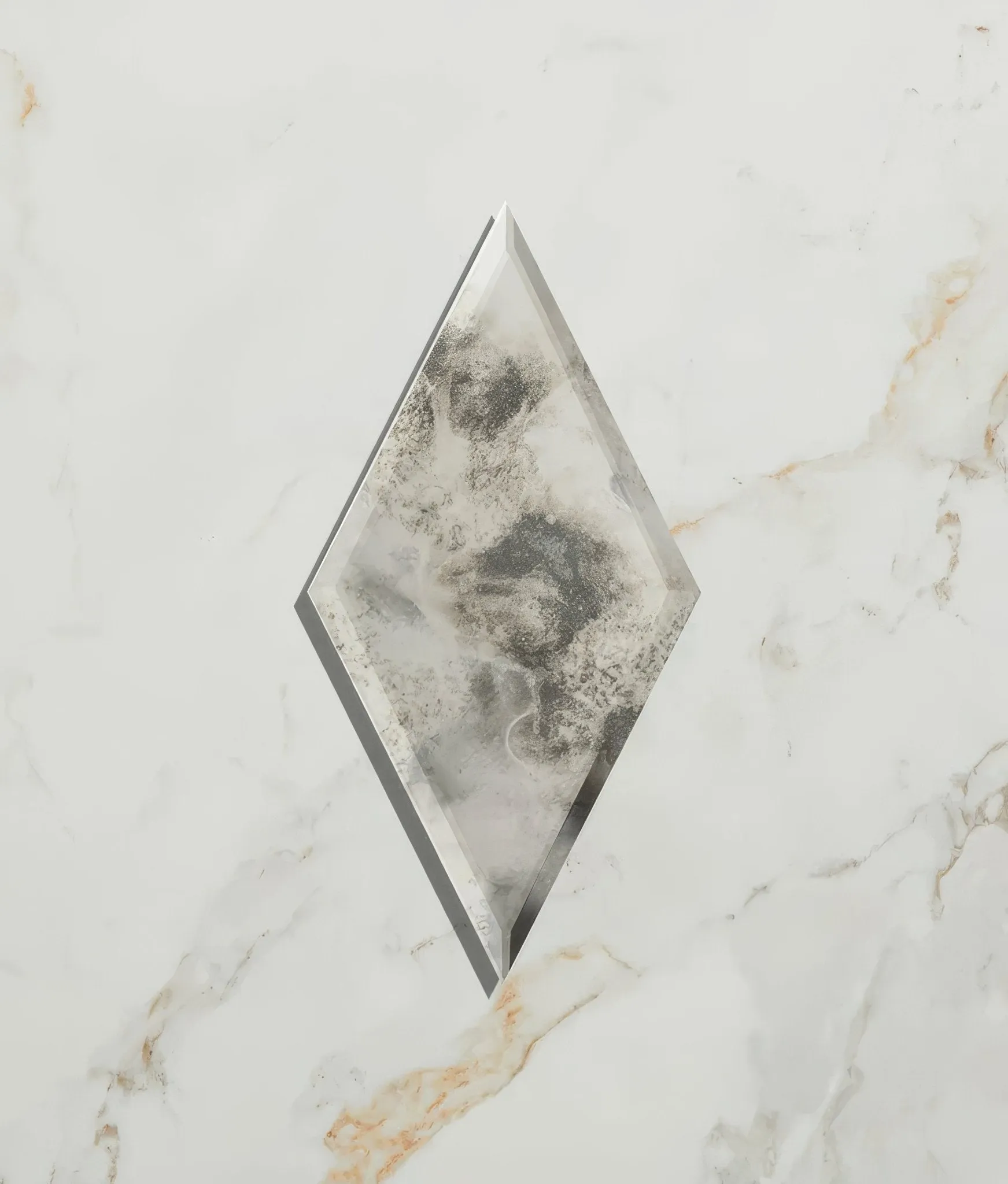 Rococo Mirror Diamond Glass Mercury