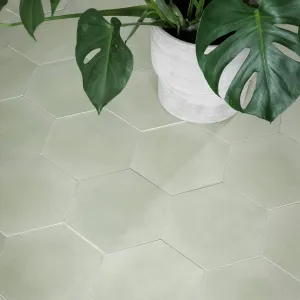 Rosemary Green Hexagonal Tile