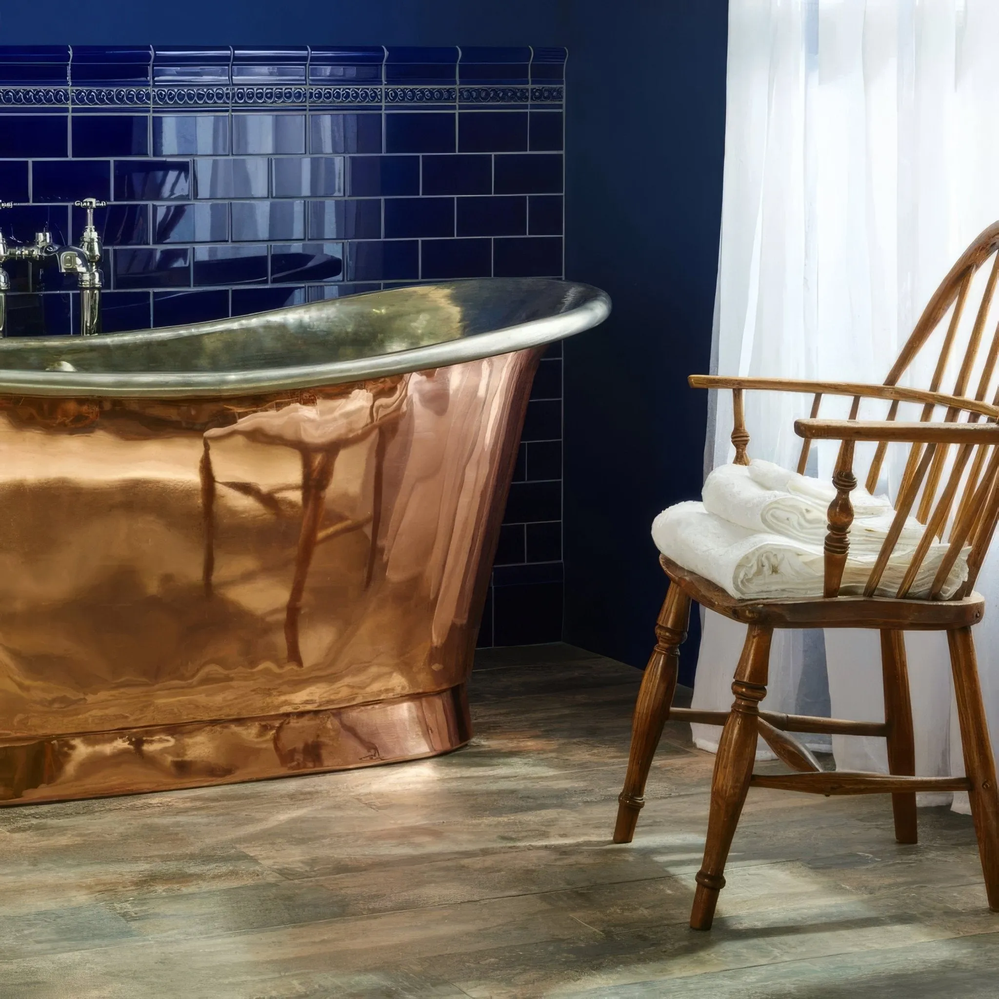 Royal Blue Half Tile