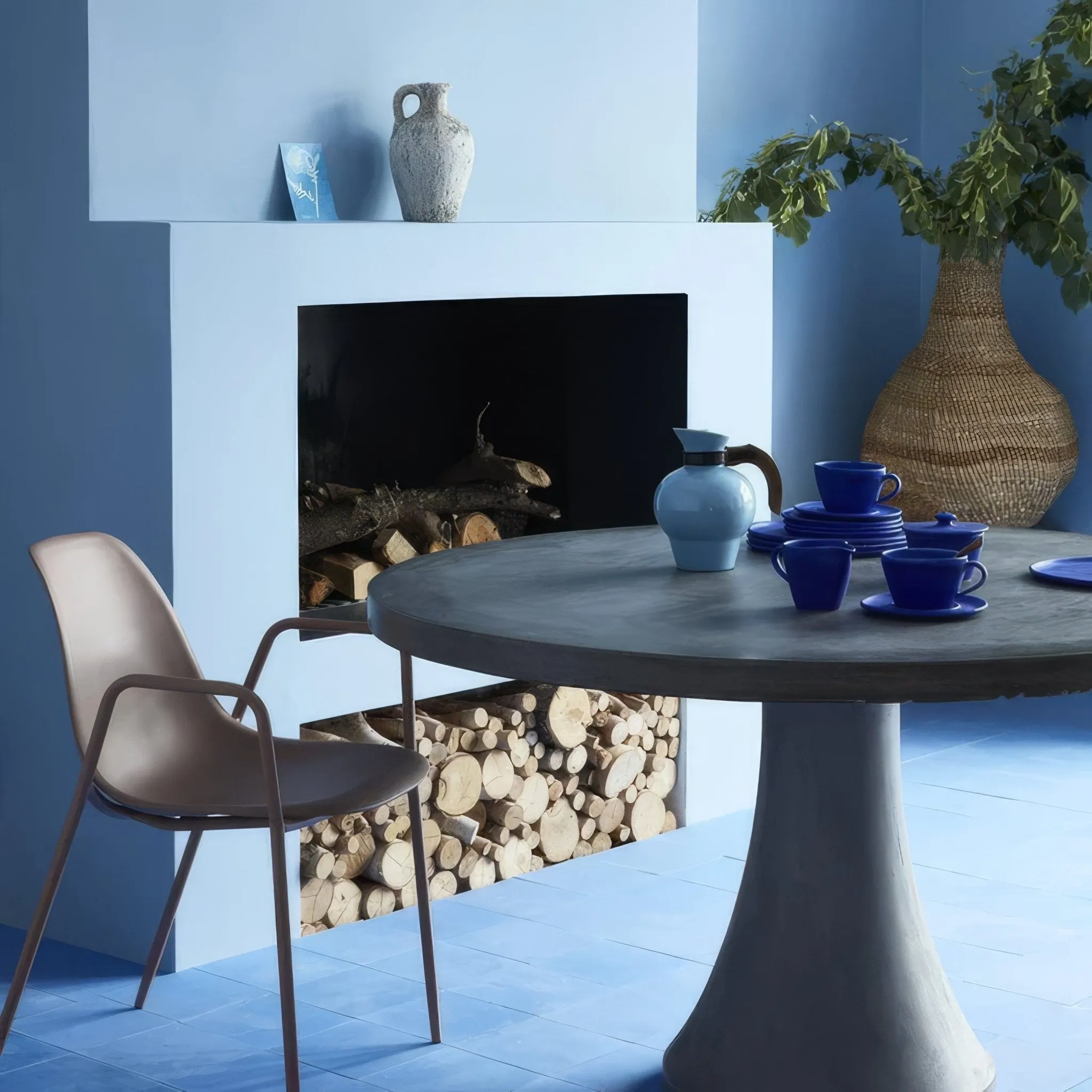 Sea Blue Square Tile