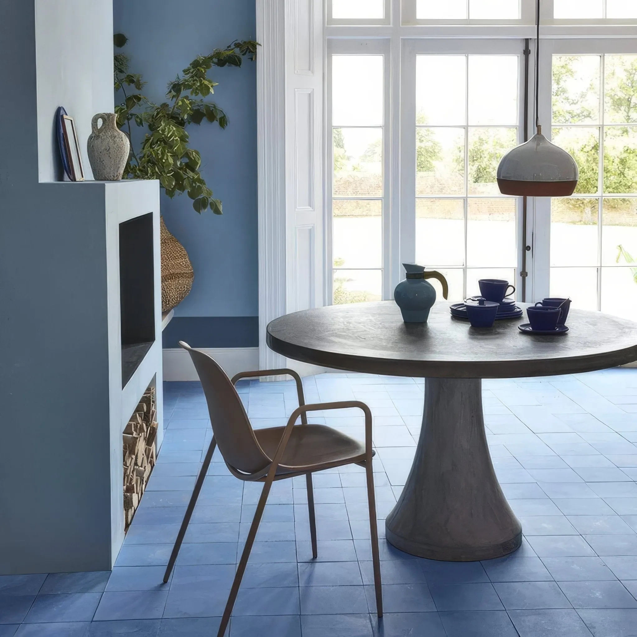 Sea Blue Square Tile