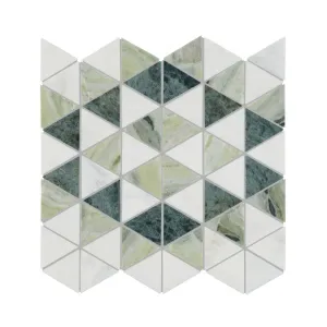 Seaspray Green Triangles Mosaic