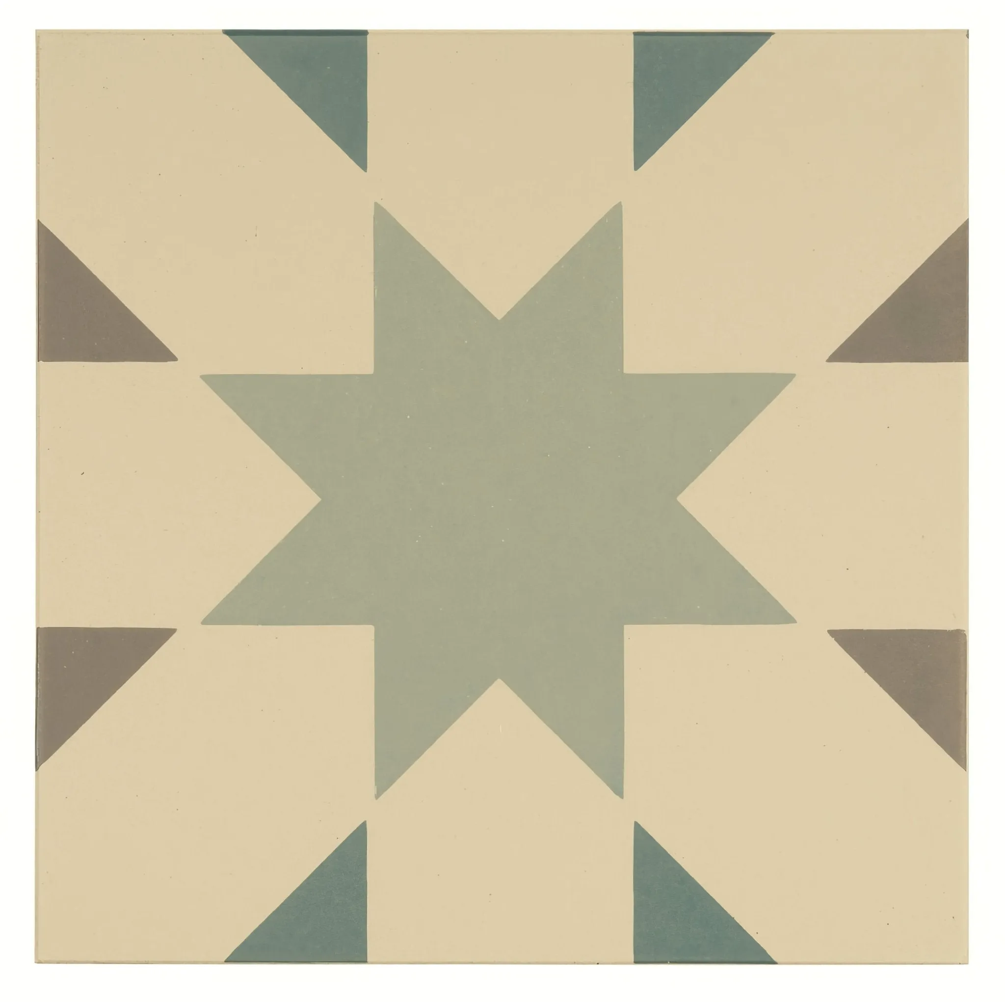 Seville Light Grey, Light Jade and Dark Jade on White