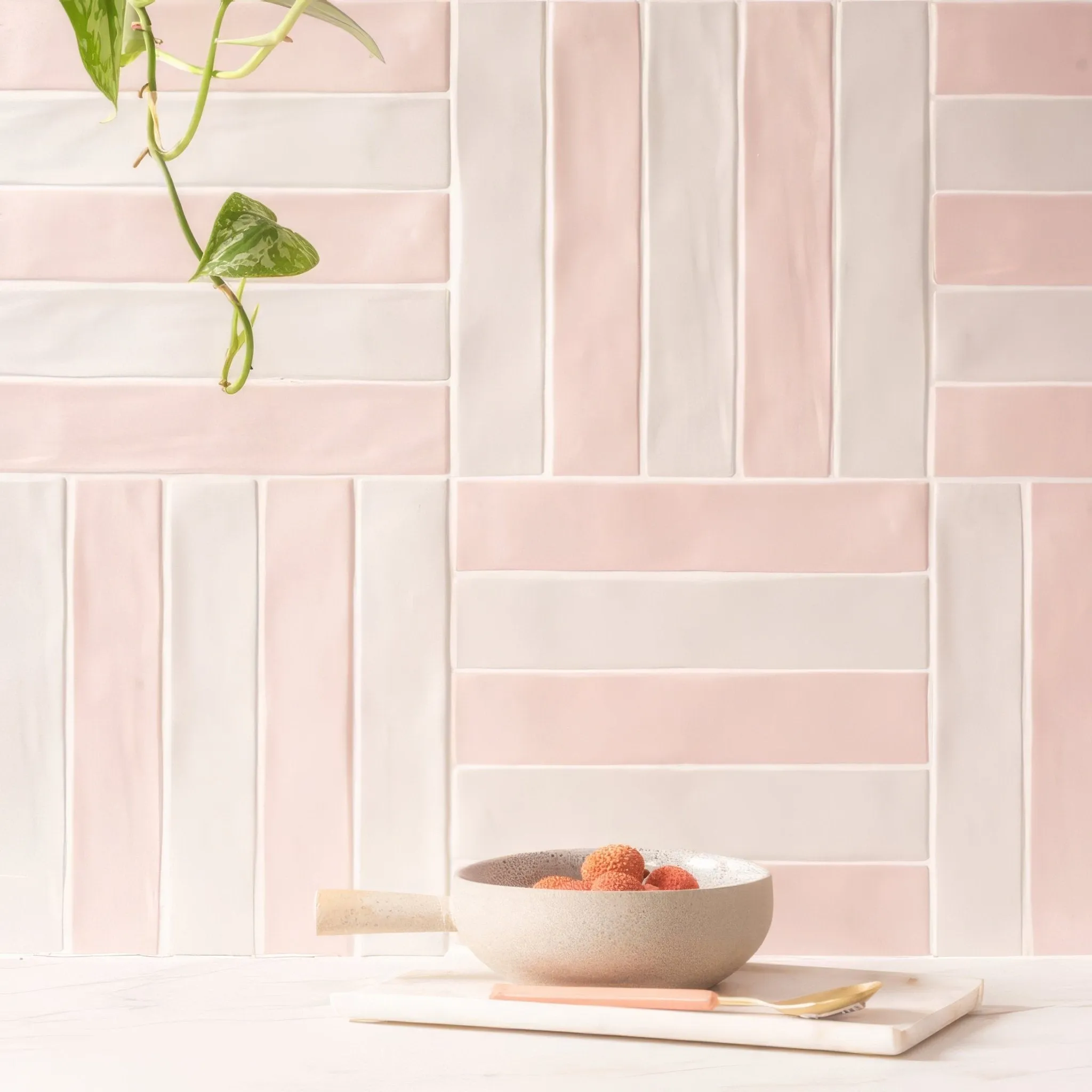 Sherbet Pink Brick 5x25cm