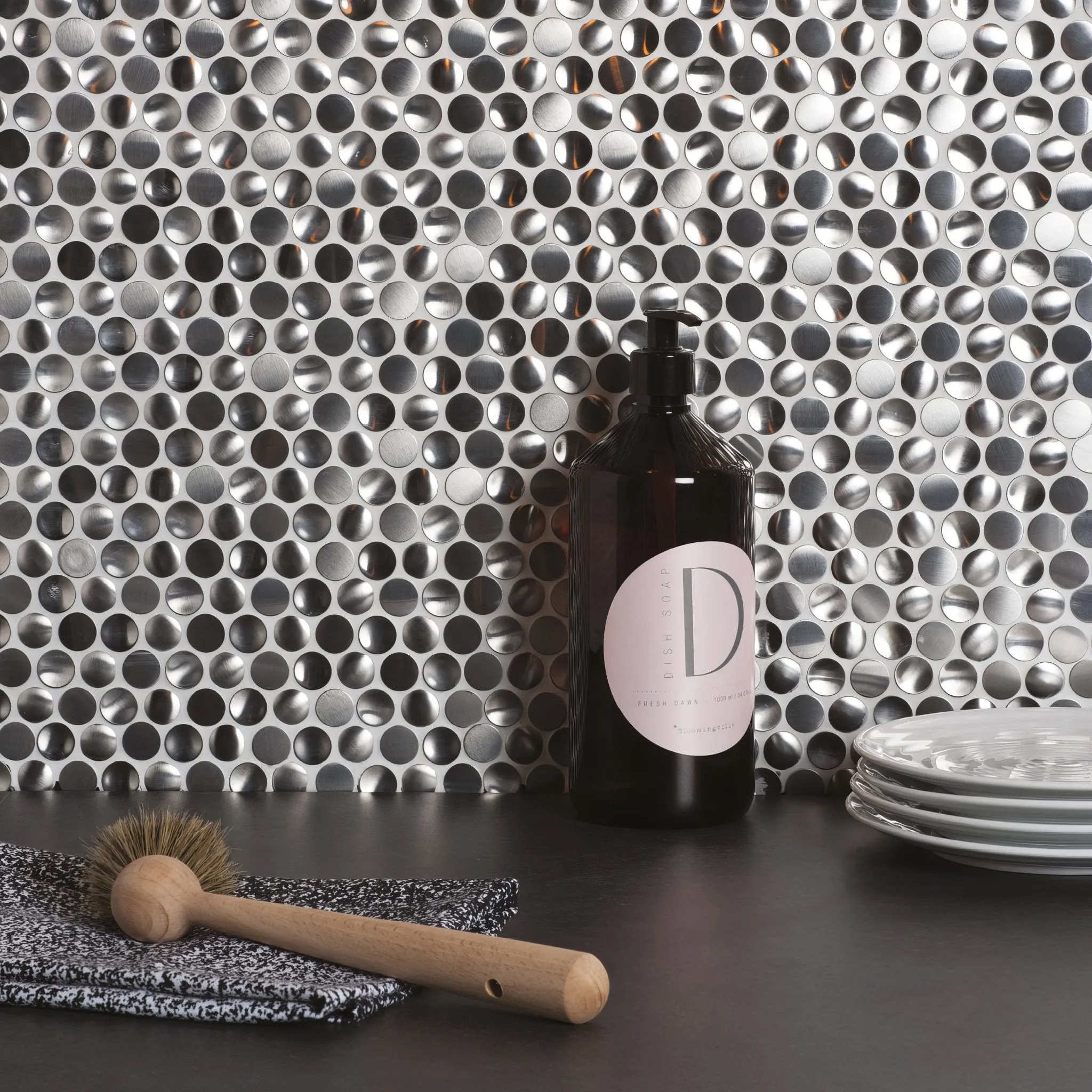 Silver Link Aluminium Mosaic