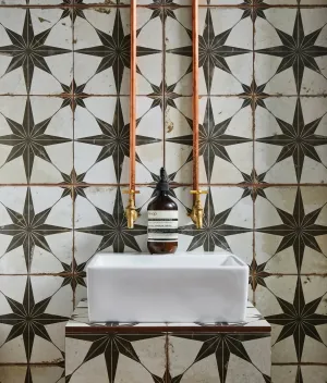 Spitalfields Ceramic Retro Star Black