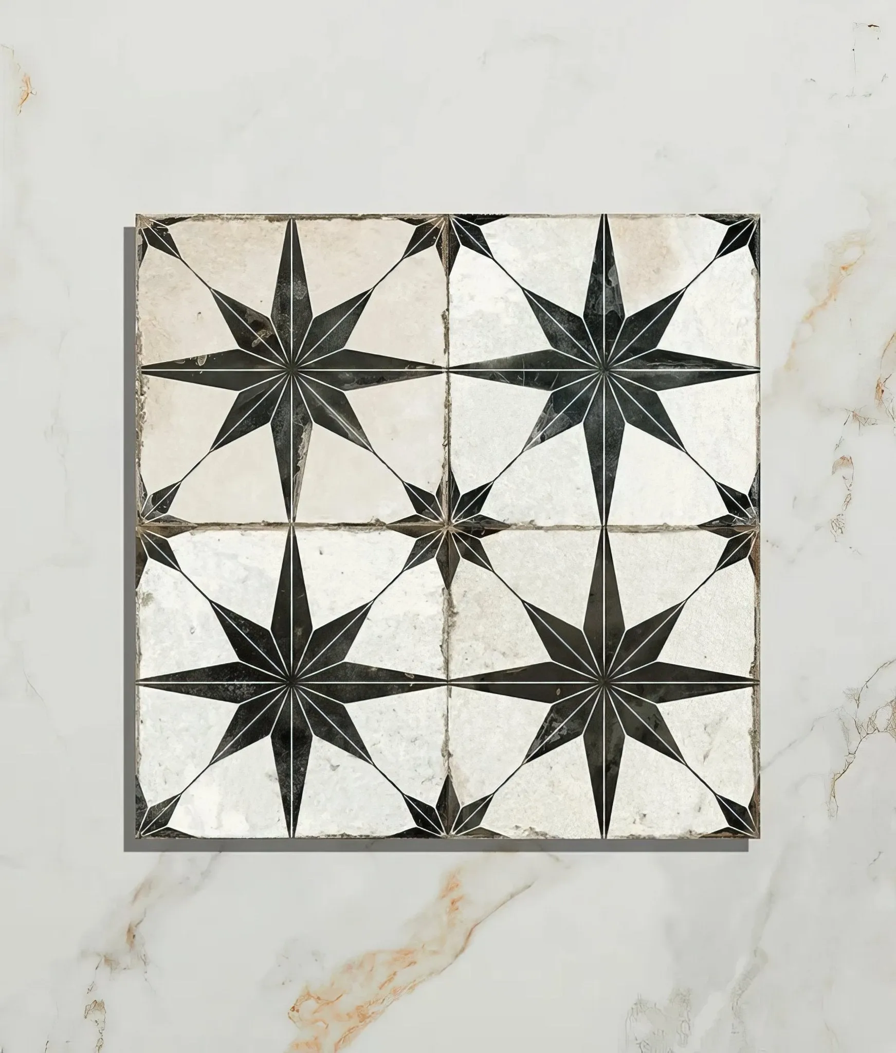 Spitalfields Ceramic Retro Star Black