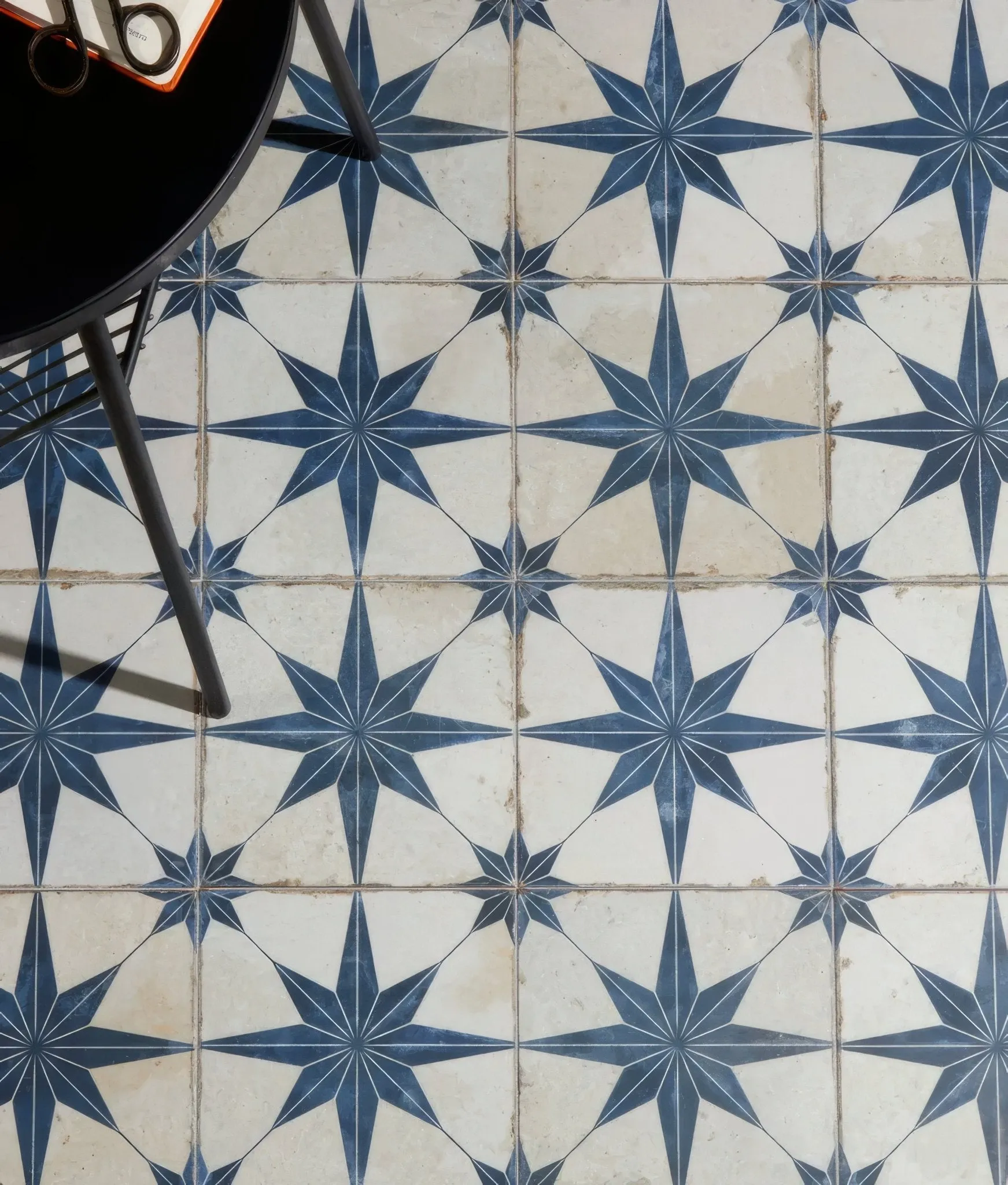 Spitalfields Ceramic Retro Star Blue