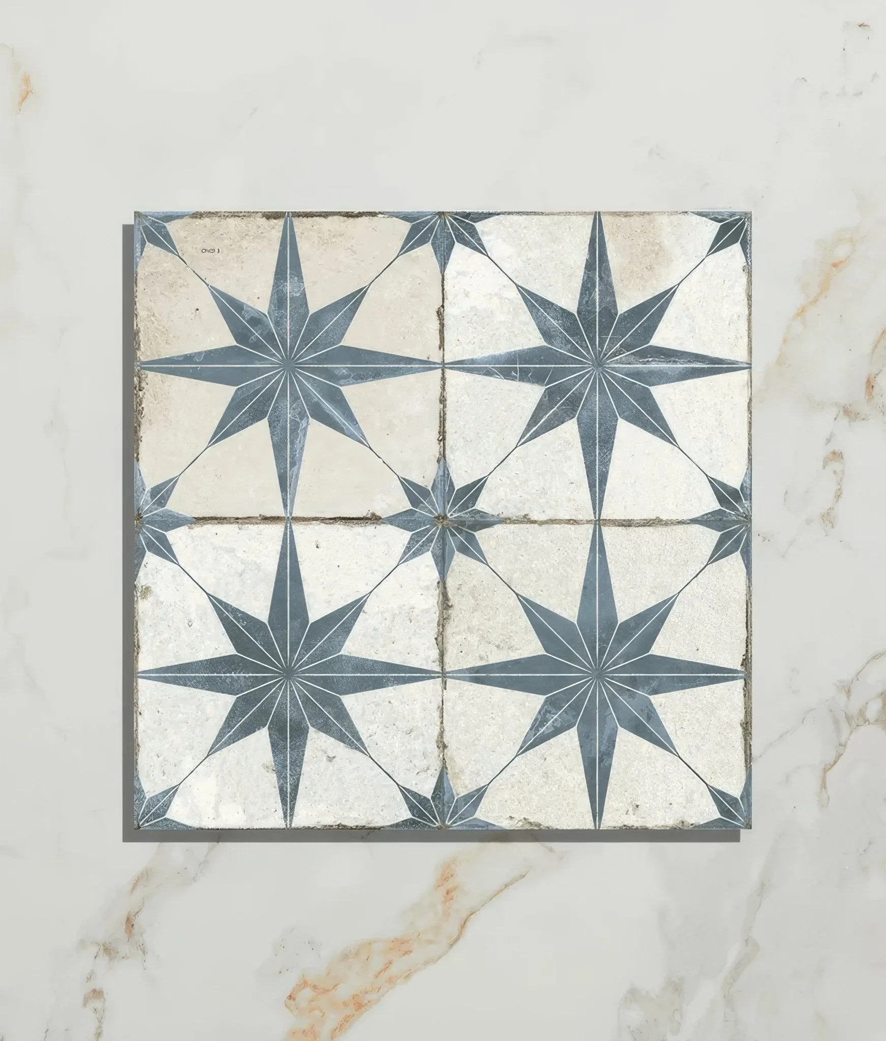 Spitalfields Ceramic Retro Star Blue