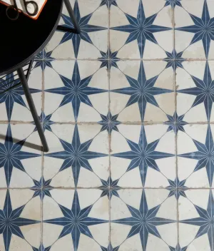Spitalfields Ceramic Retro Star Blue