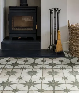 Spitalfields Ceramic Retro Star Sage