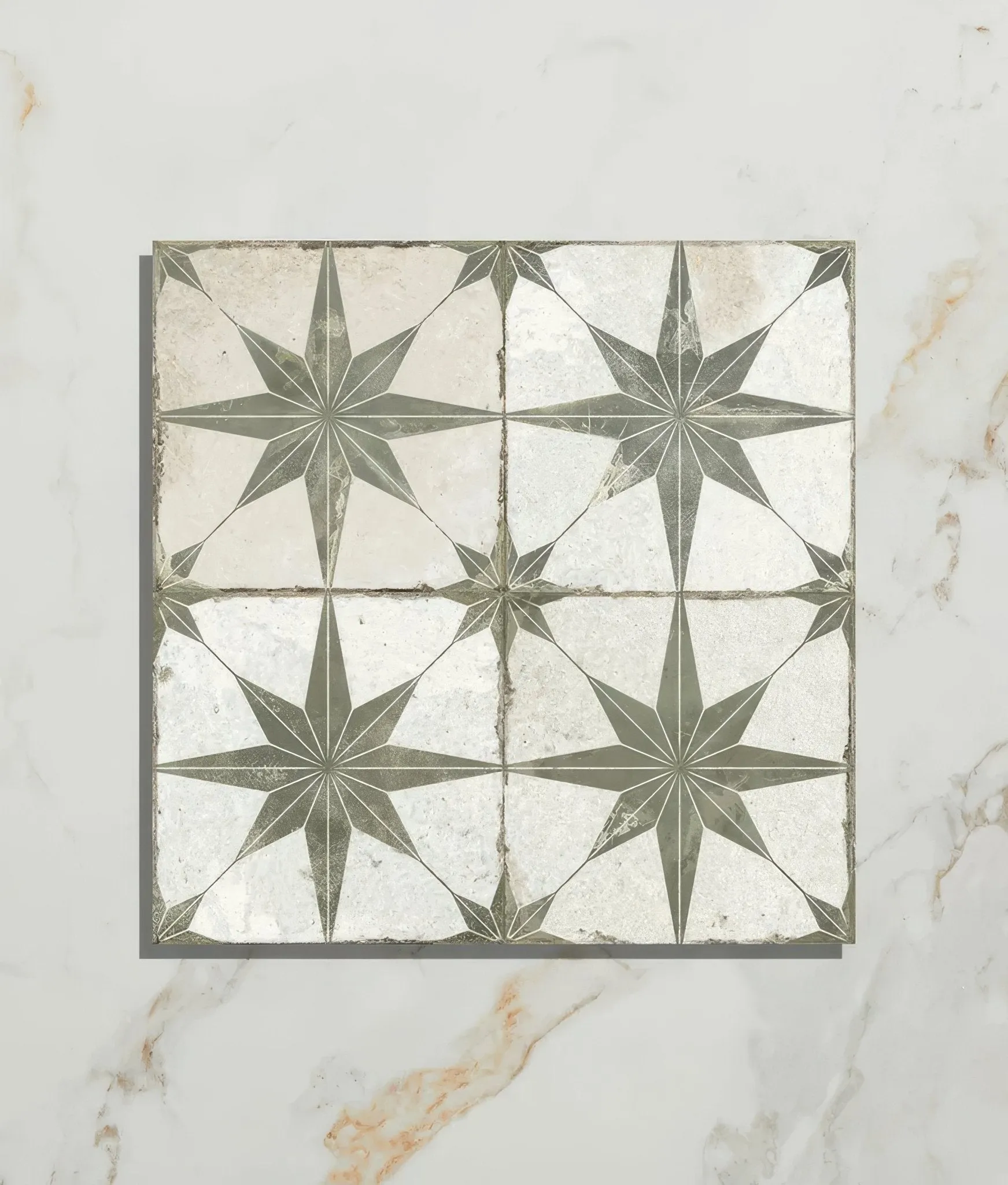 Spitalfields Ceramic Retro Star Sage