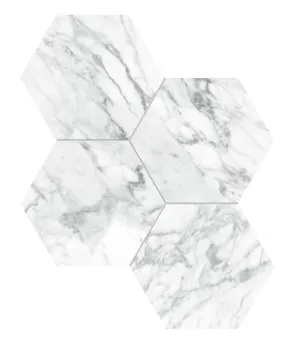 Statuarietto Honed Hexagon Mosaic