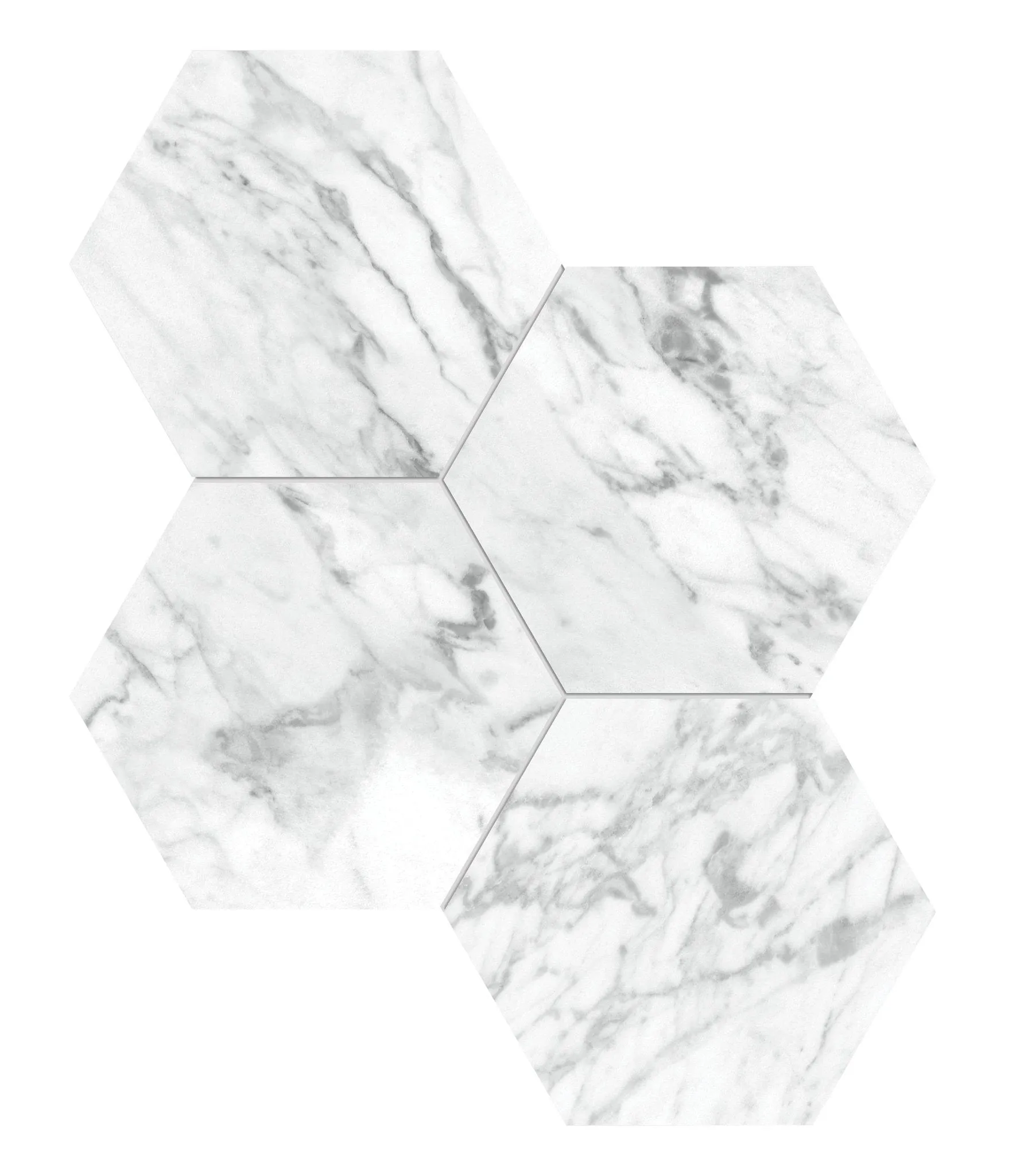 Statuarietto Honed Hexagon Mosaic