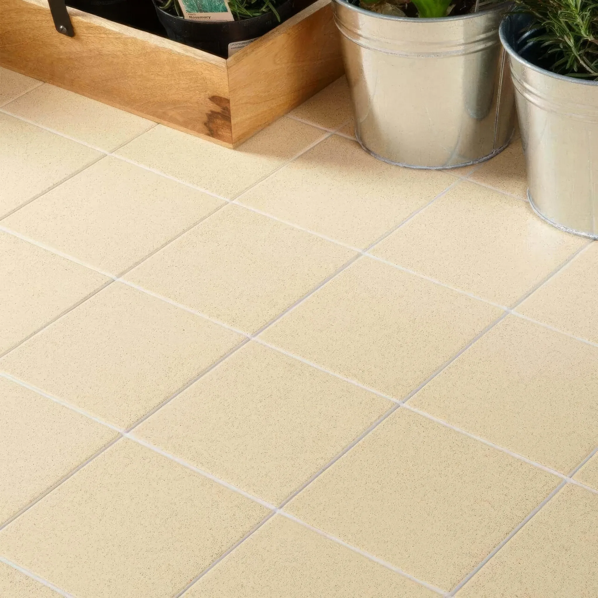 Stone Flat Quarry Tile 148x148x9mm
