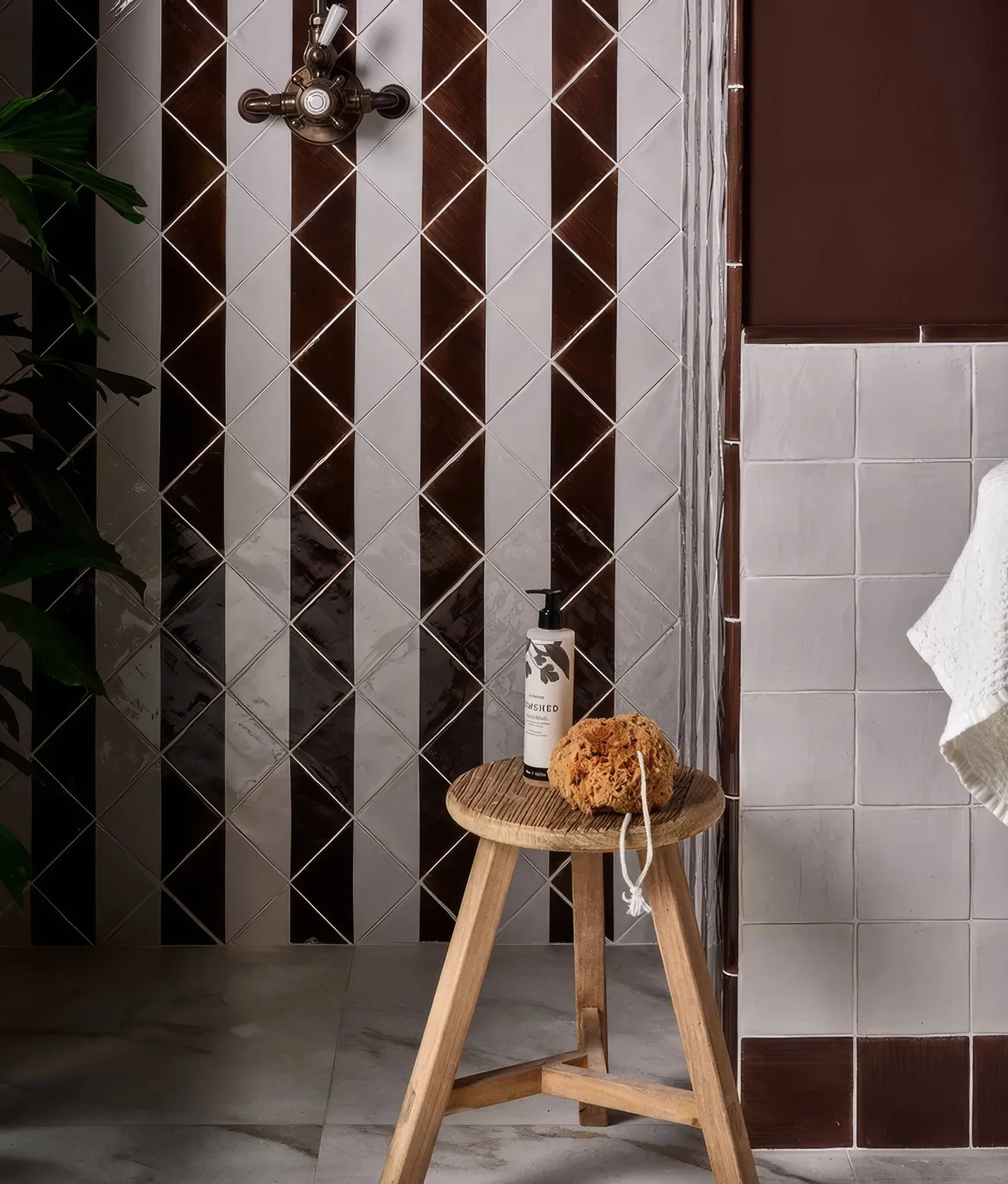 Studio Jamboree Handpainted Ceramic Chocolate Tri