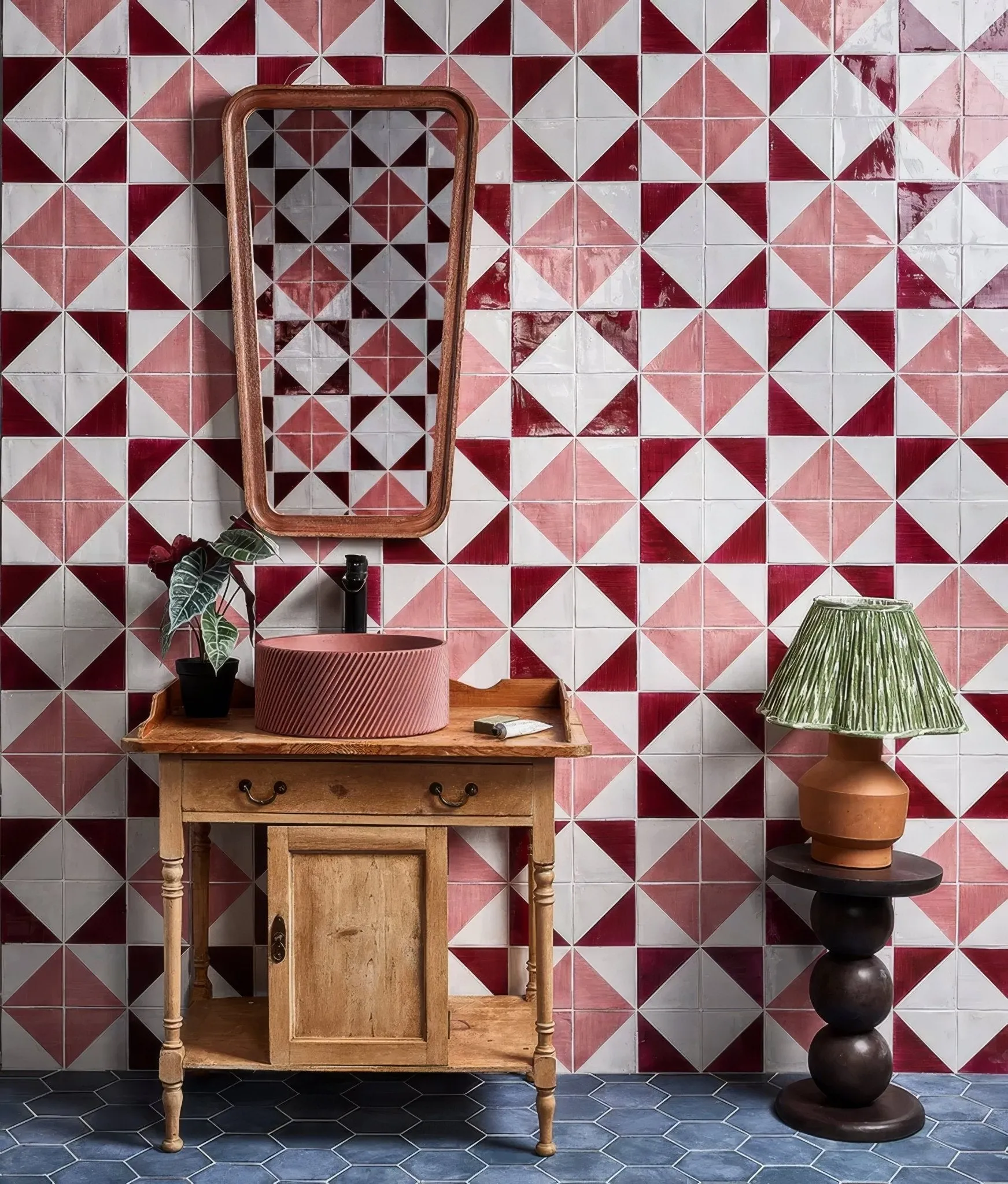 Studio Jamboree Handpainted Ceramic Wine Tri