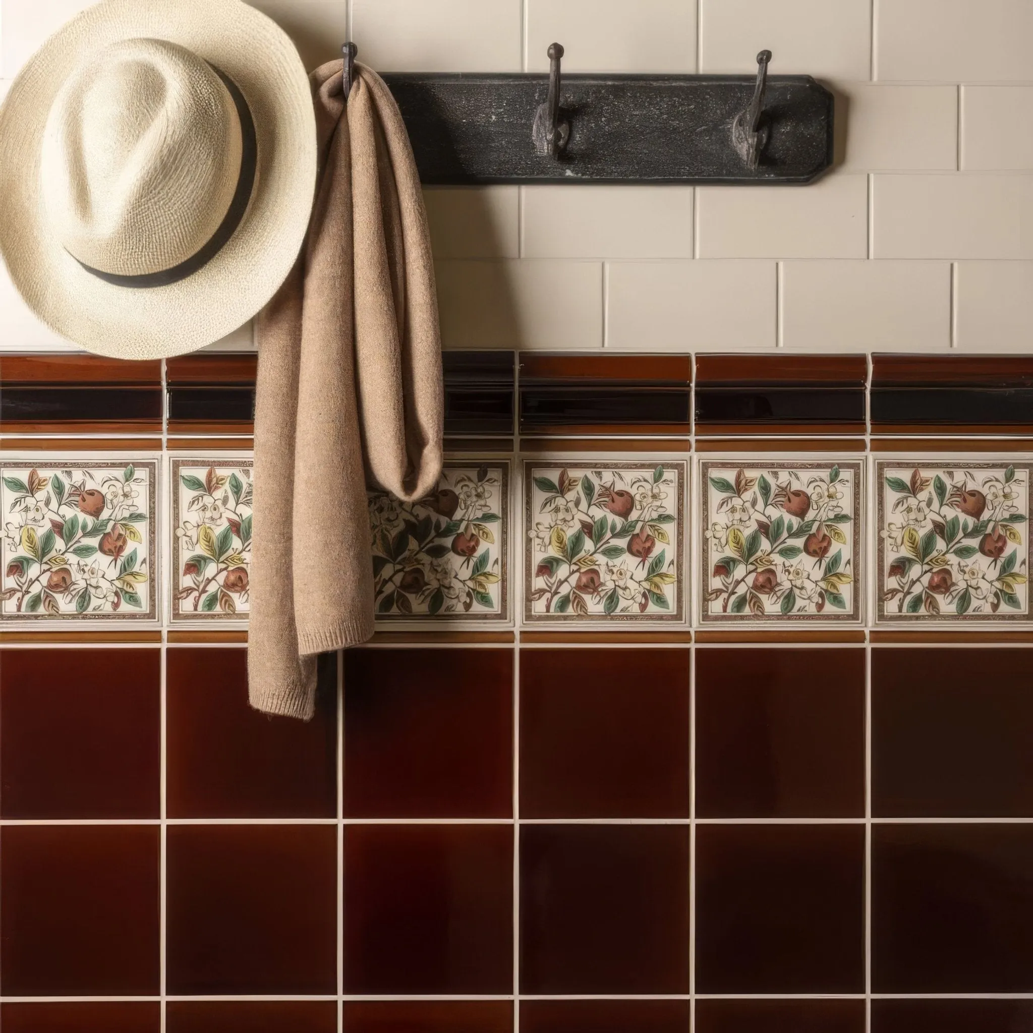 Teapot Brown Field Tile