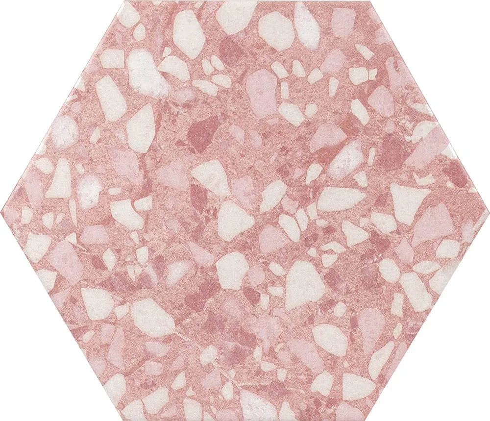 Terrazzo Hexagon Rose