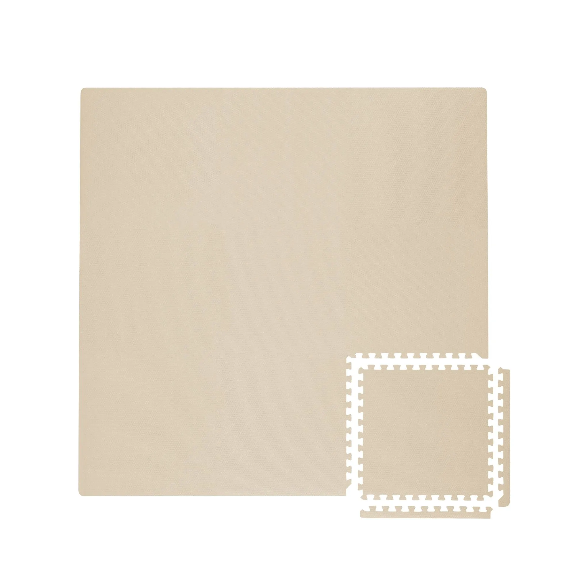 Toddlekind Classic Puzzle Playmat Clay 131x131cm - 9 Tiles & 12 Edging Borders