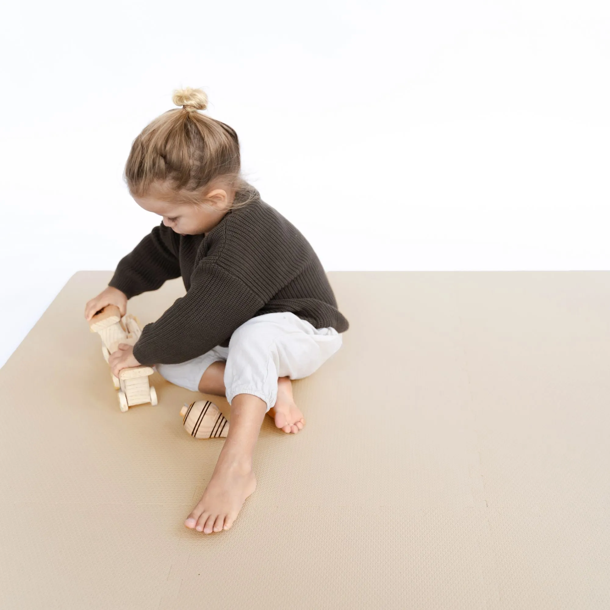 Toddlekind Classic Puzzle Playmat Clay 131x131cm - 9 Tiles & 12 Edging Borders