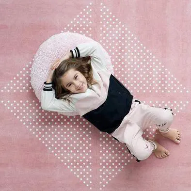 Toddlekind Prettier Puzzle Playmat Earth Ash Rose 120x180cm - 6 Tiles & 12 Edging Borders