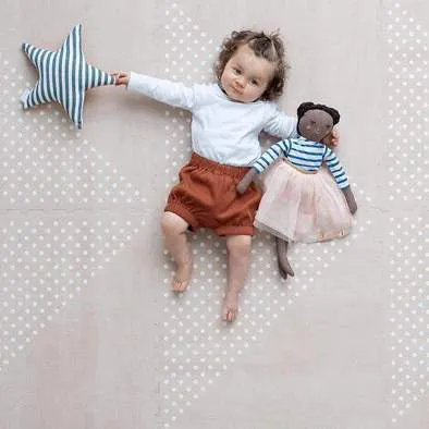 Toddlekind Prettier Puzzle Playmat Earth Clay 120x180cm - 6 Tiles & 12 Edging Borders