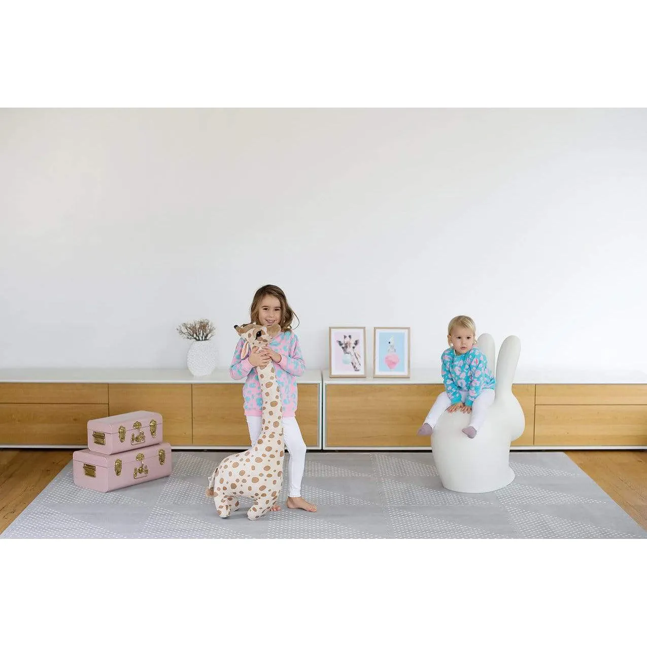 Toddlekind Prettier Puzzle Playmat Earth Dove 120x180cm - 6 Tiles & 12 Edging Borders